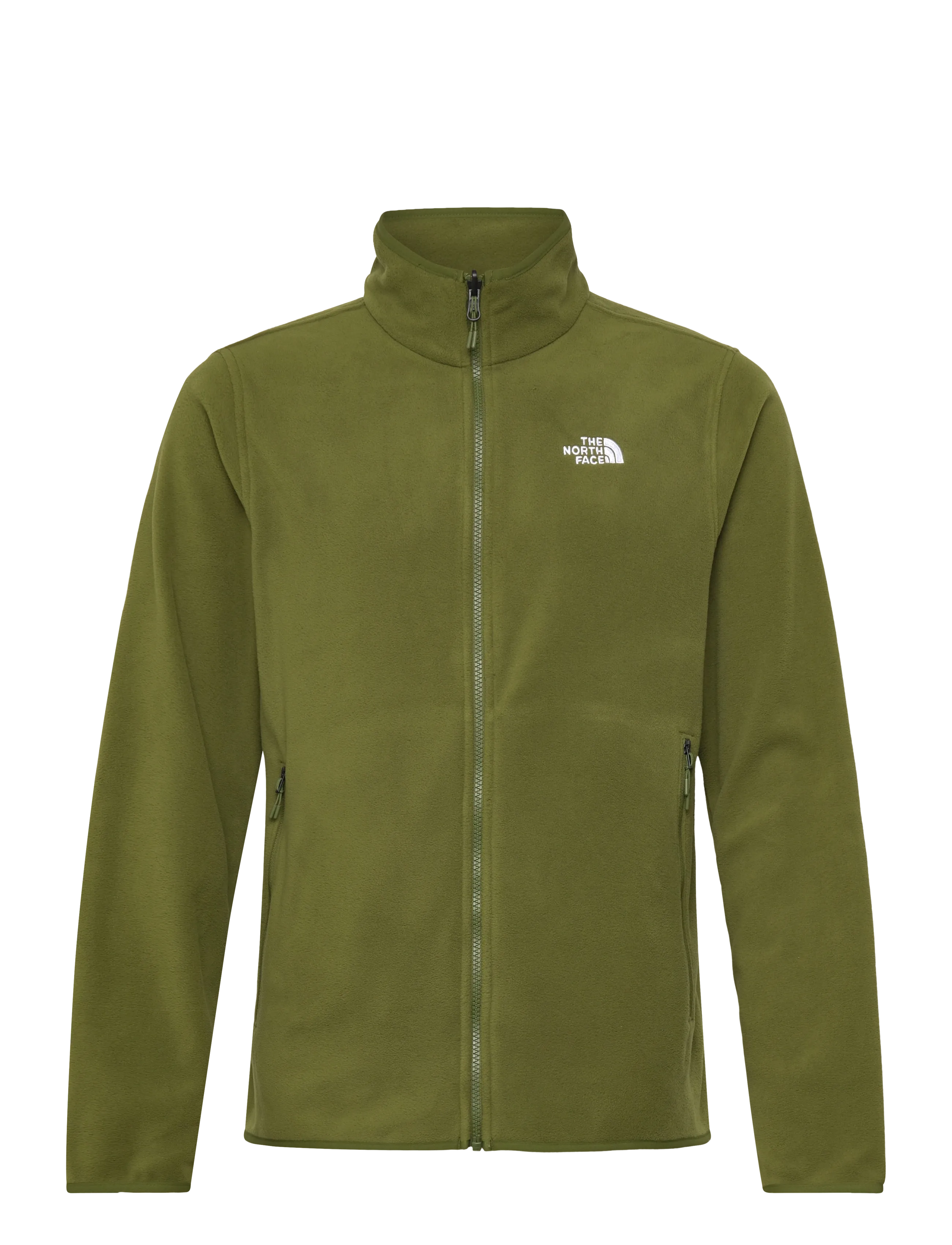 The North Face M GLACIER FLEECE JACKET - Tøj - WOODLAND GREEN / khaki/green
