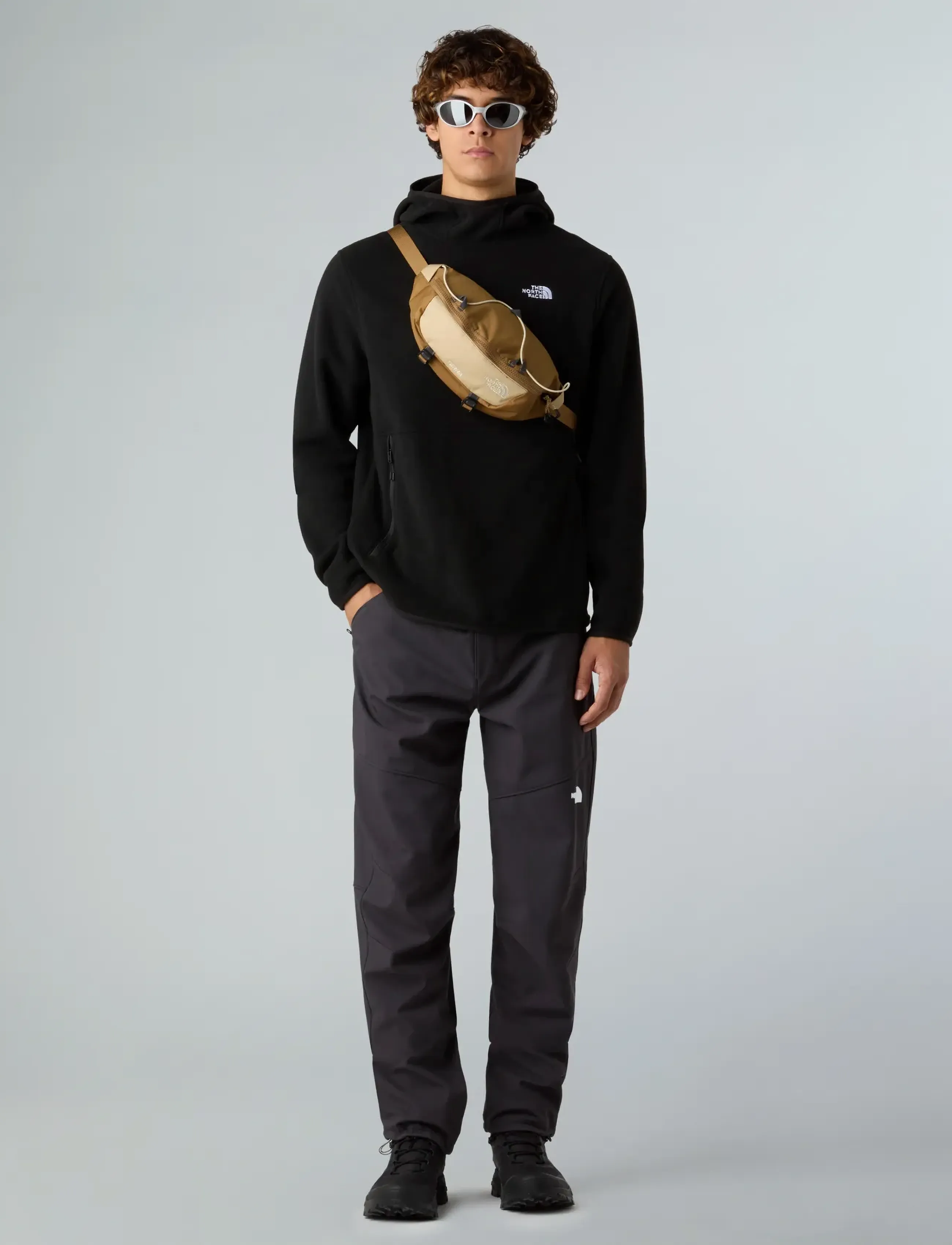 The North Face - M GLACIER FLEECE PULLOVER HOODIE - fleeces & midlayers - tnf black - 3