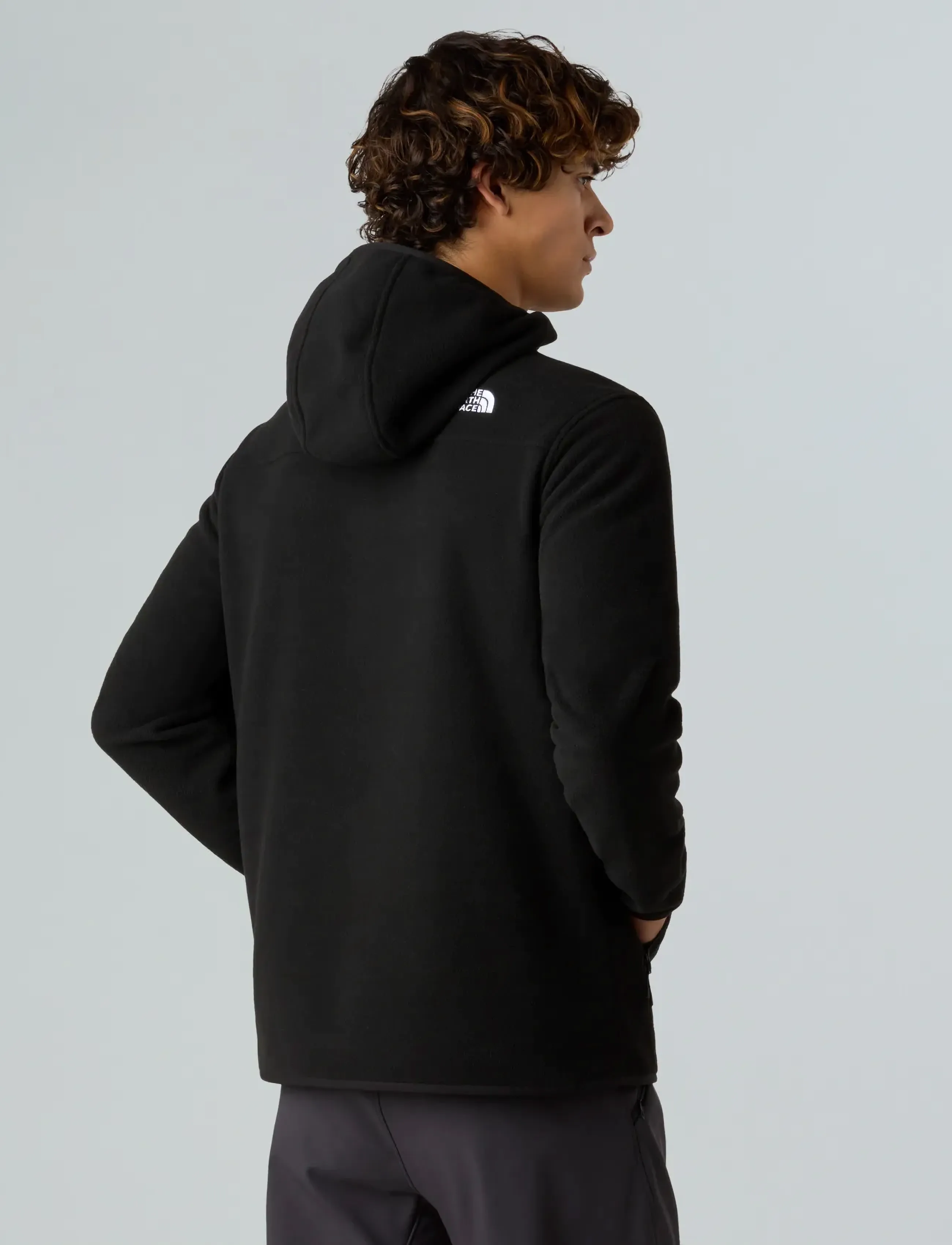 The North Face - M GLACIER FLEECE PULLOVER HOODIE - fleeces & midlayers - tnf black - 4