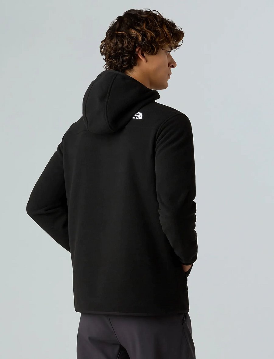 The North Face - M GLACIER FLEECE PULLOVER HOODIE - fleeces & midlayers - tnf black - 4