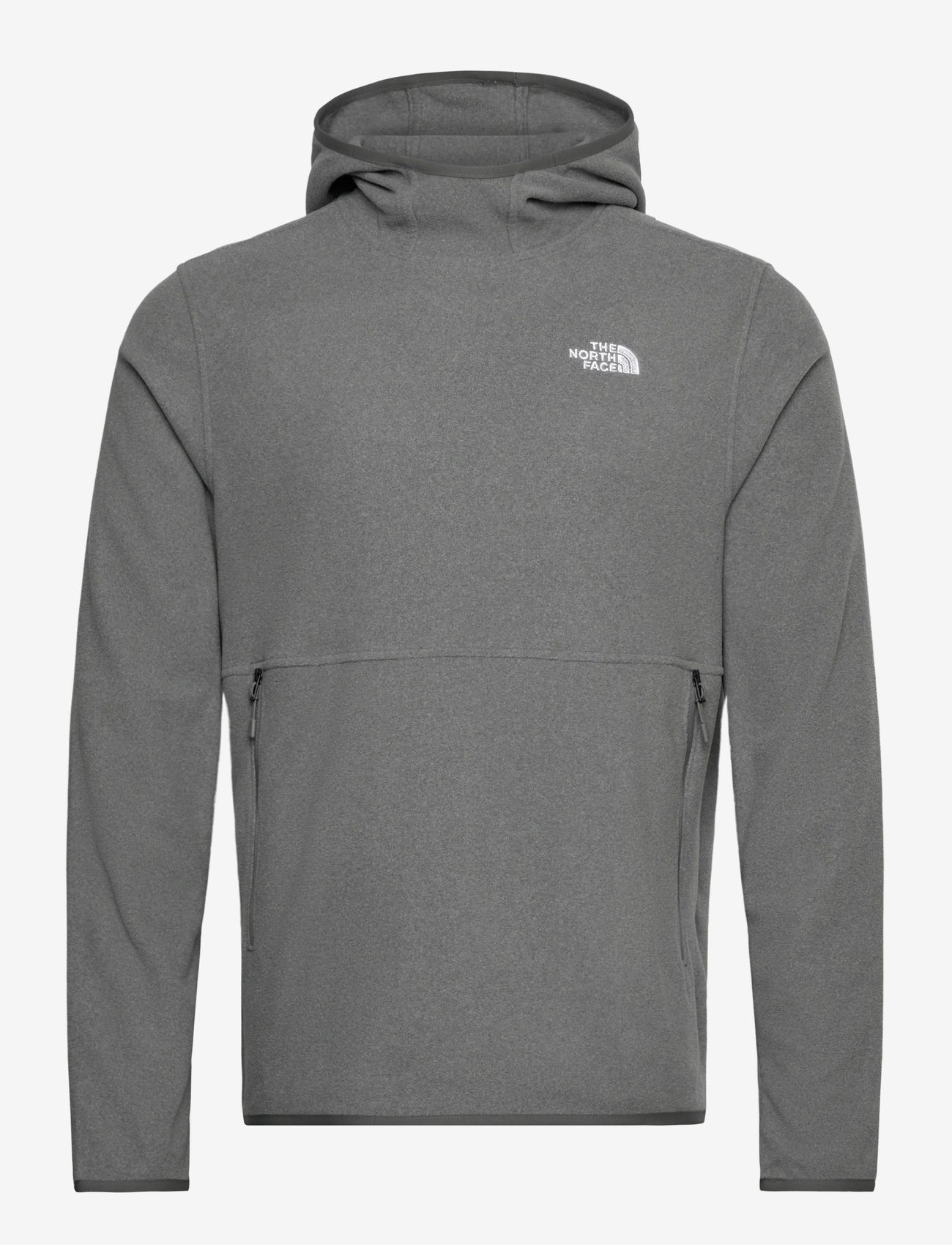 The North Face - M GLACIER FLEECE PULLOVER HOODIE - fleece og mellemlag - tnf mid grey heather - 1