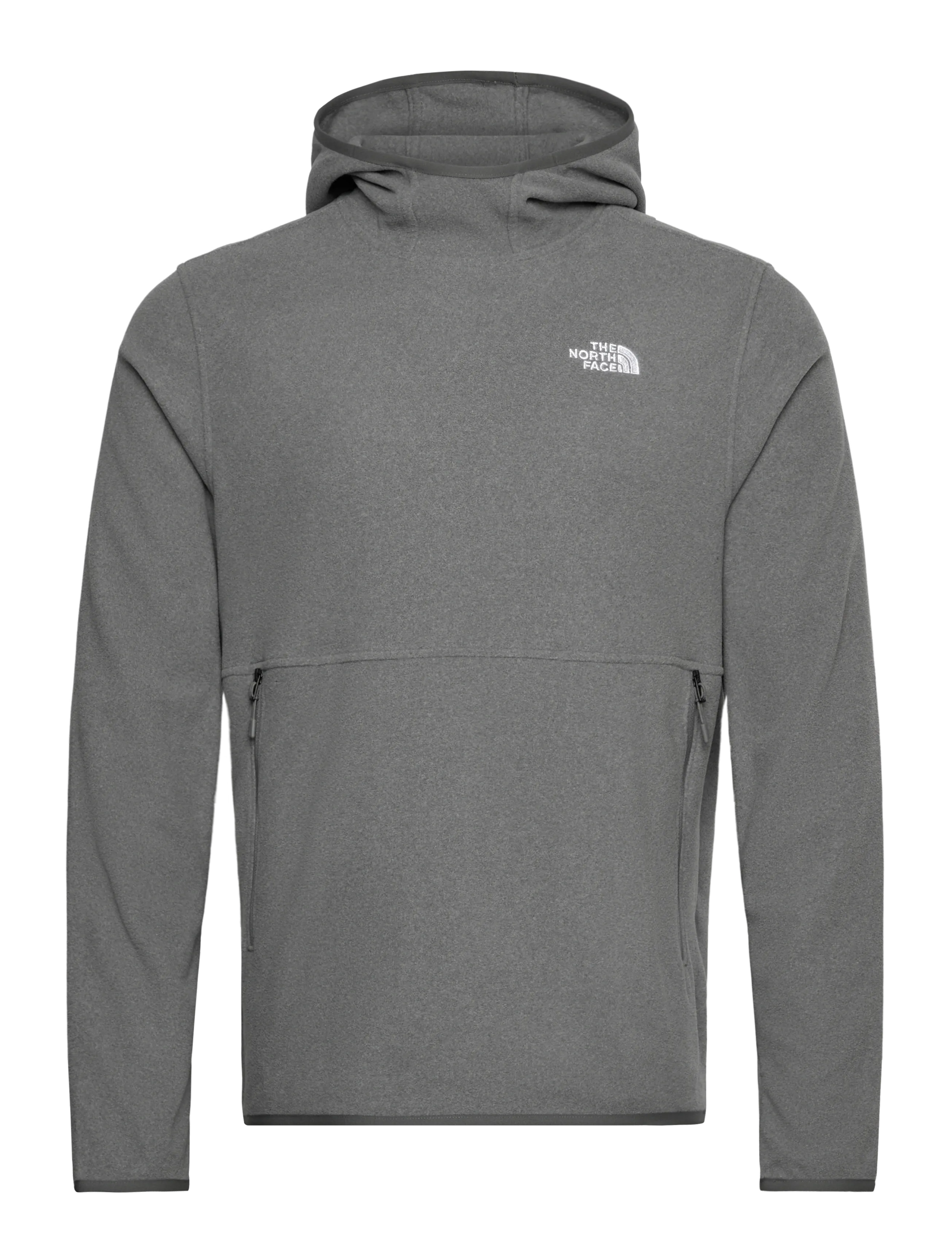 M GLACIER FLEECE PULLOVER HOODIE - TNF MID GREY HEATHER