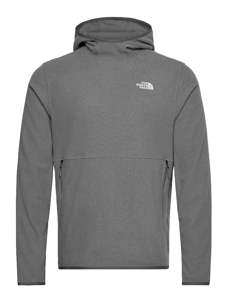 The North Face - M GLACIER FLEECE PULLOVER HOODIE - fleece og mellemlag - tnf mid grey heather - 1