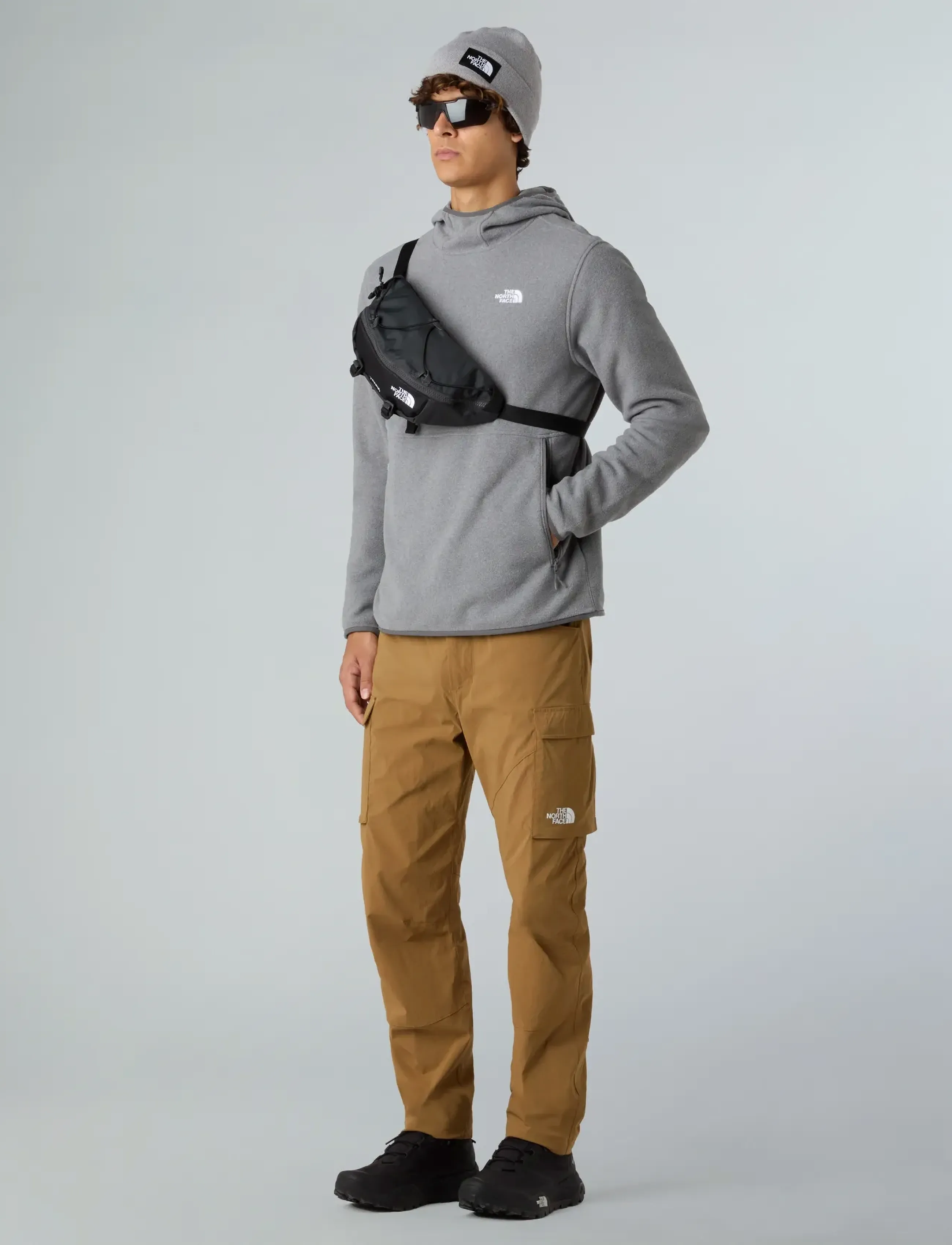 The North Face - M GLACIER FLEECE PULLOVER HOODIE - kampsunid ja vahekihid - tnf mid grey heather - 3