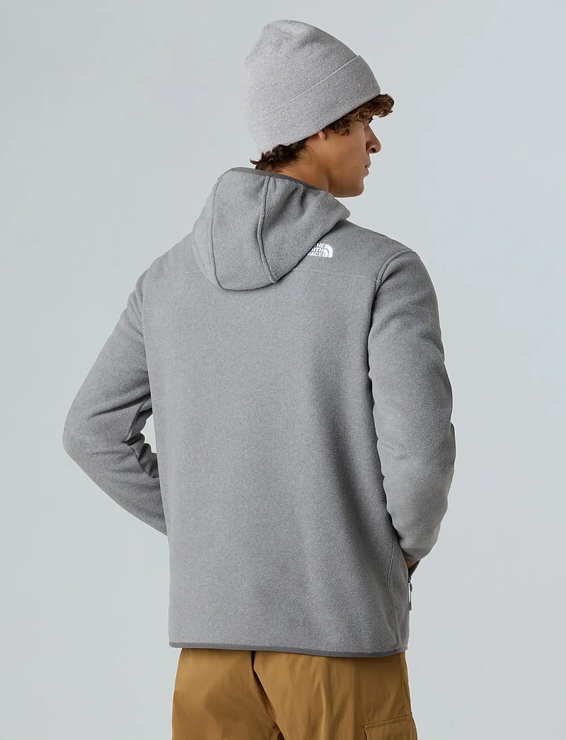 The North Face - M GLACIER FLEECE PULLOVER HOODIE - fleece og mellemlag - tnf mid grey heather - 4
