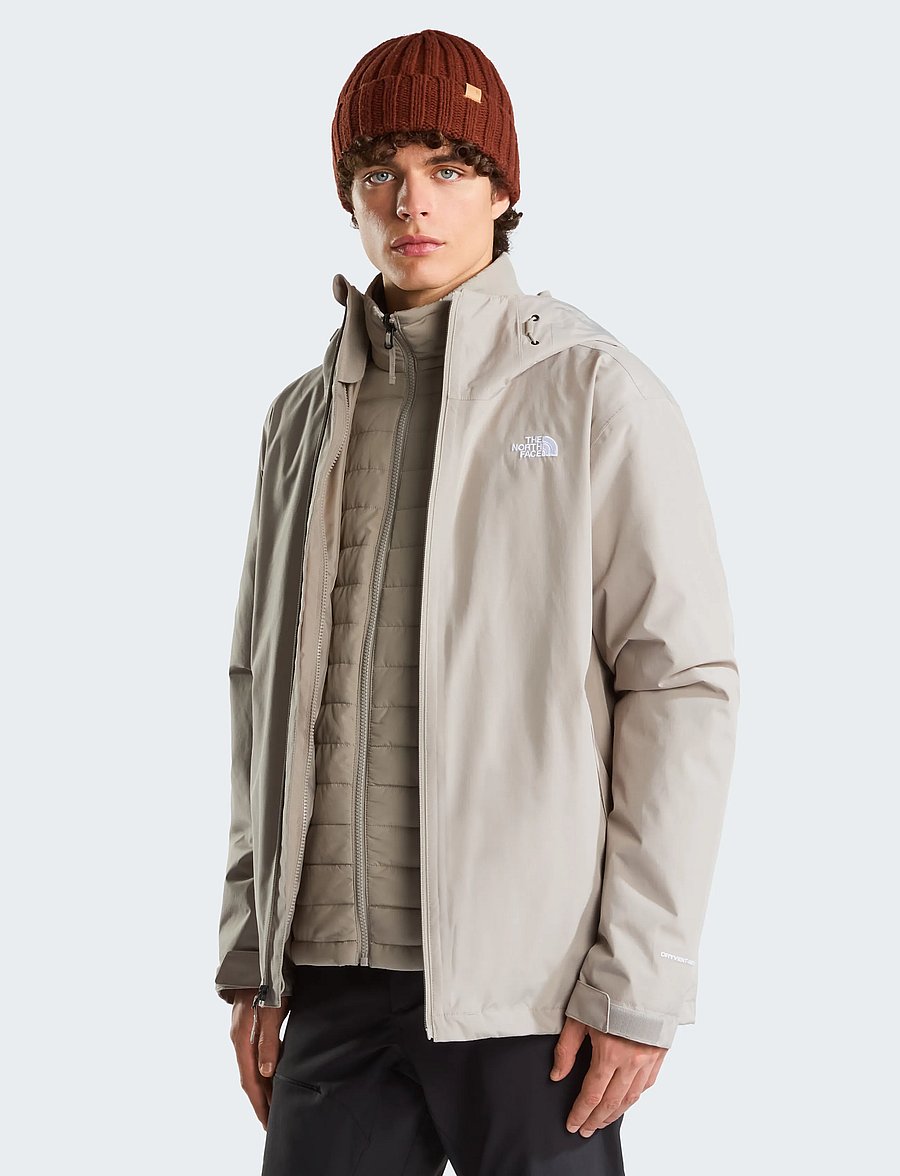 The North Face - M CARTO MONO TRICLIMATE HOODED JACKET - outdoor jacken - stone slab - 0