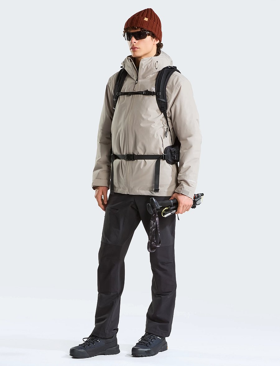 The North Face - M CARTO MONO TRICLIMATE HOODED JACKET - outdoor jacken - stone slab - 3
