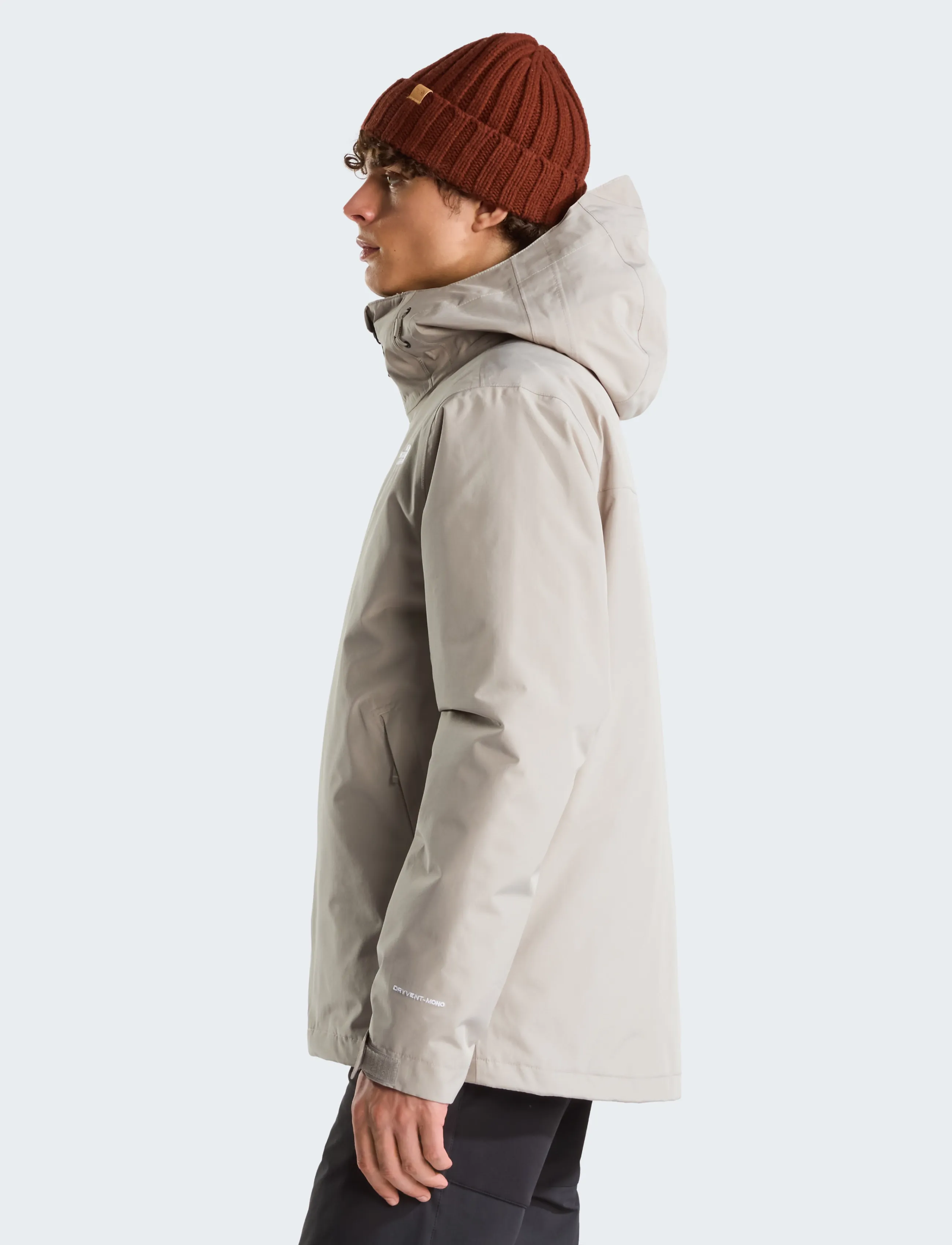 The North Face - M CARTO MONO TRICLIMATE HOODED JACKET - outdoor jacken - stone slab - 4