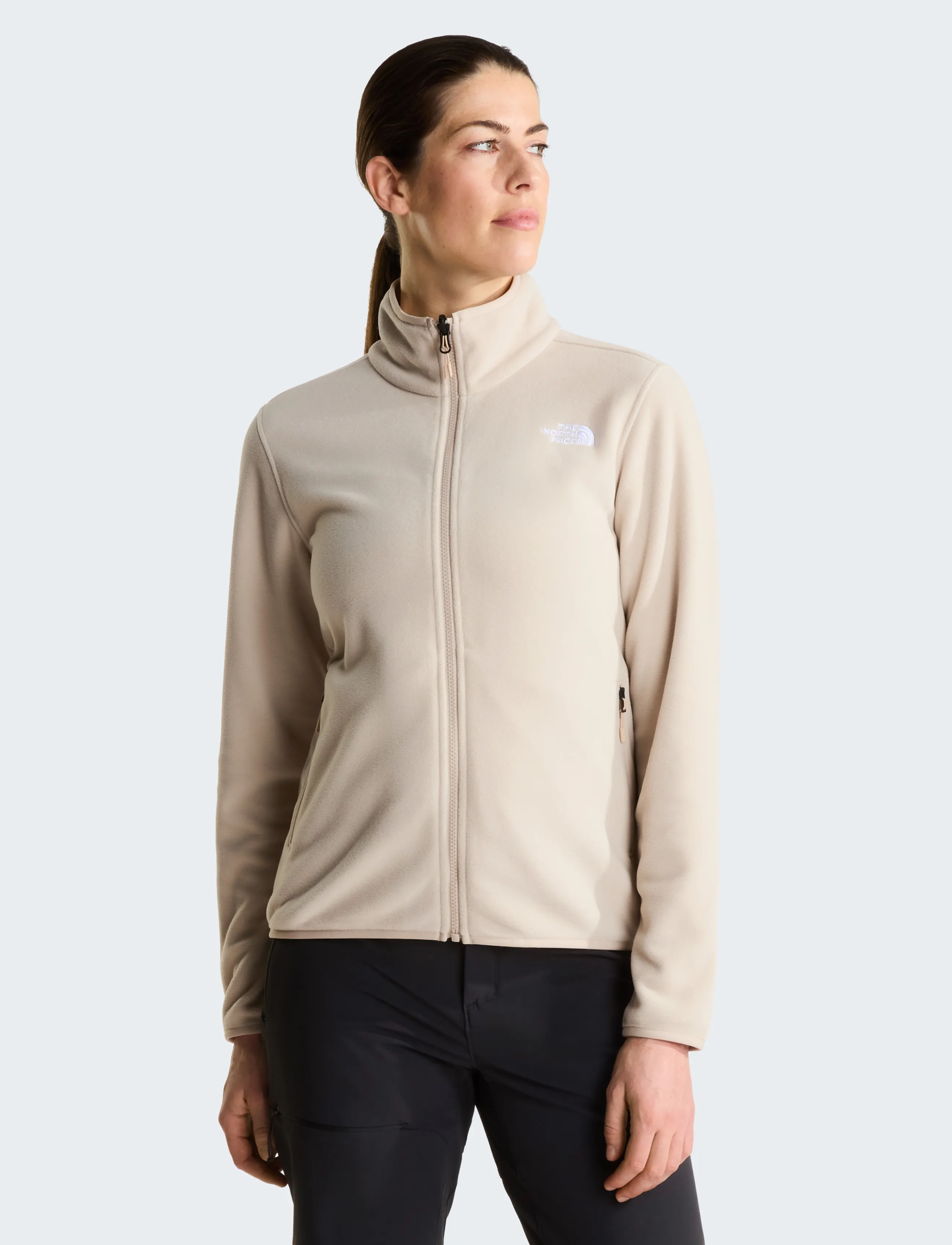 The North Face W Glacier Fleece Jacket, XL, Beige, Sport Clothing > Sport Fleeces & Midlayers, Dame