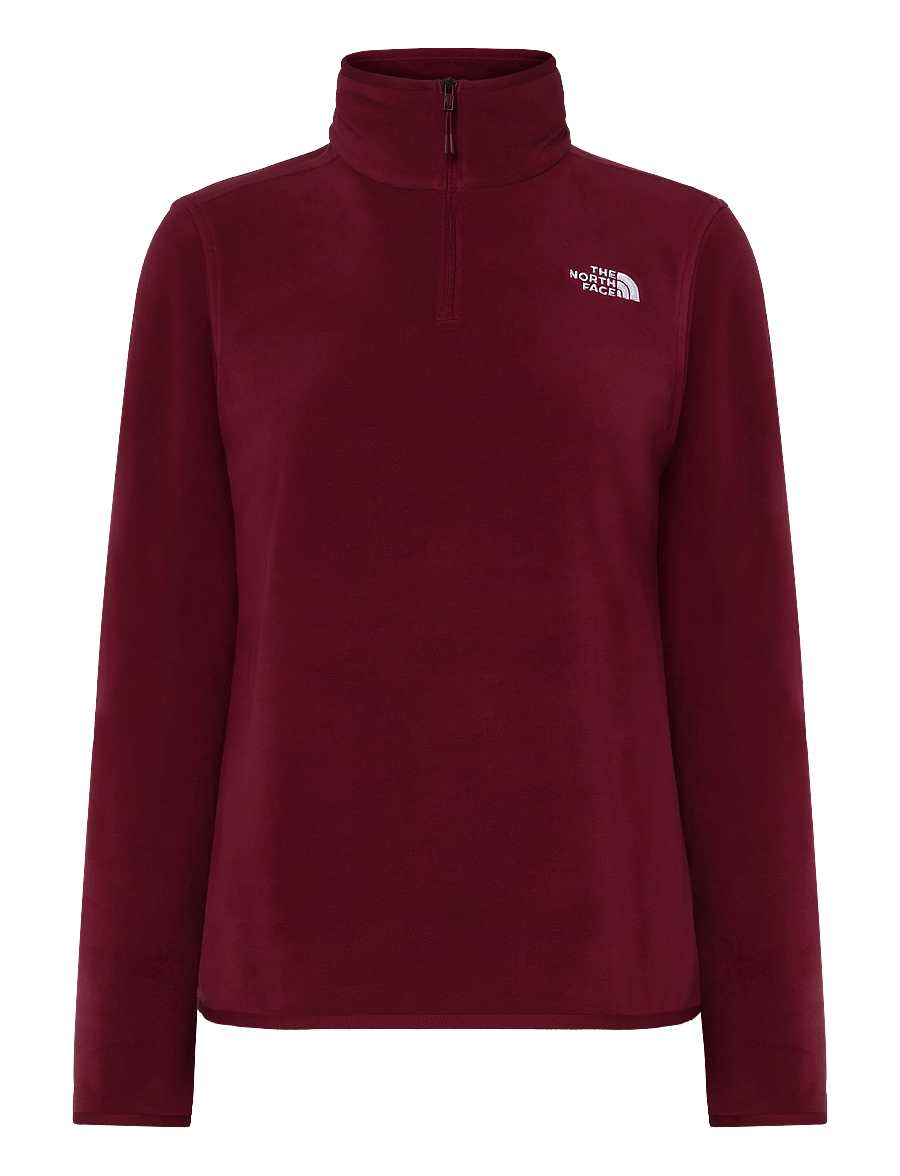 The North Face - W GLACIER FLEECE 1/4 ZIP JACKET - kampsunid ja vahekihid - burgundy crush - 1