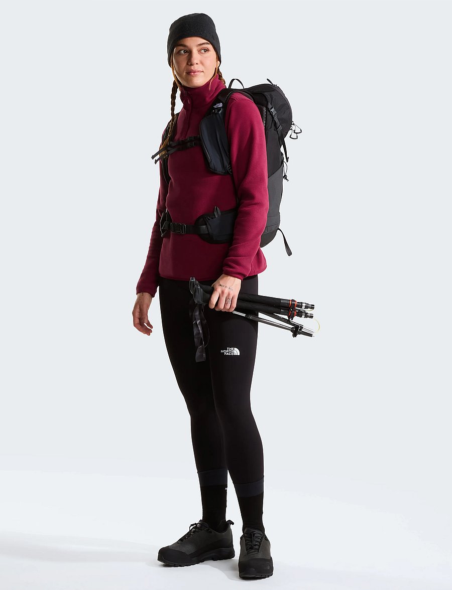 The North Face - W GLACIER FLEECE 1/4 ZIP JACKET - kampsunid ja vahekihid - burgundy crush - 3