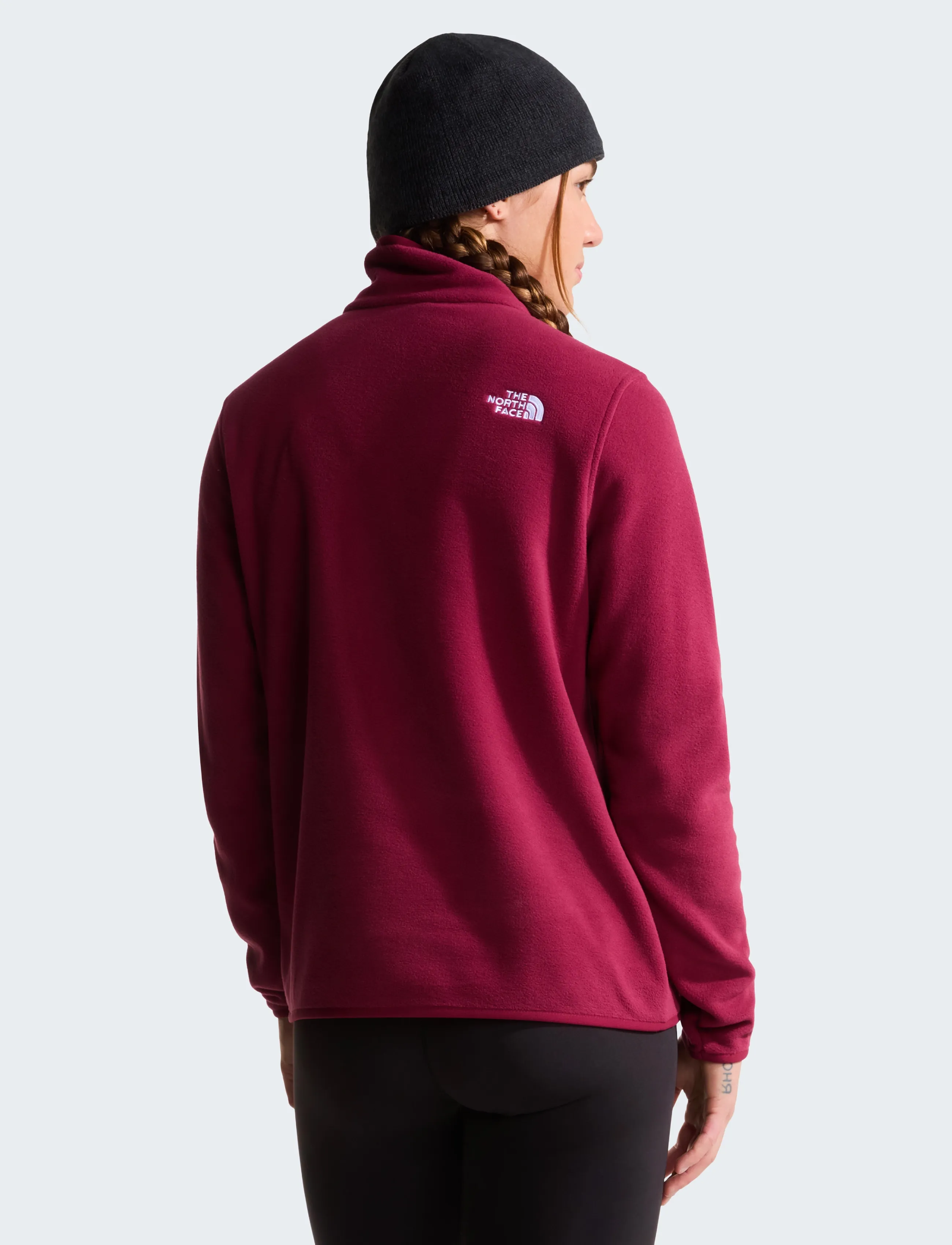 The North Face - W GLACIER FLEECE 1/4 ZIP JACKET - kampsunid ja vahekihid - burgundy crush - 5