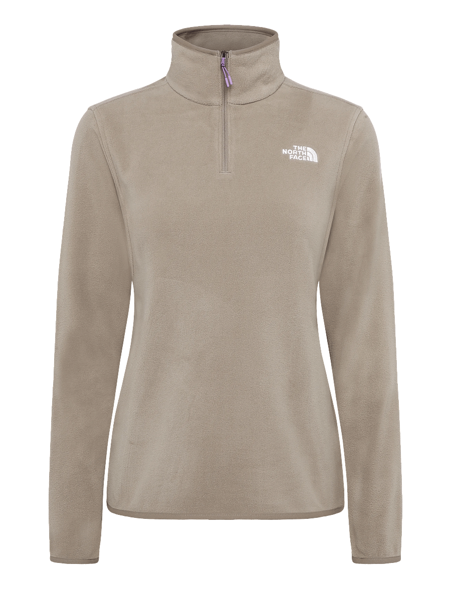 The North Face - W GLACIER FLEECE 1/4 ZIP JACKET - Överdelar - garnet - 1