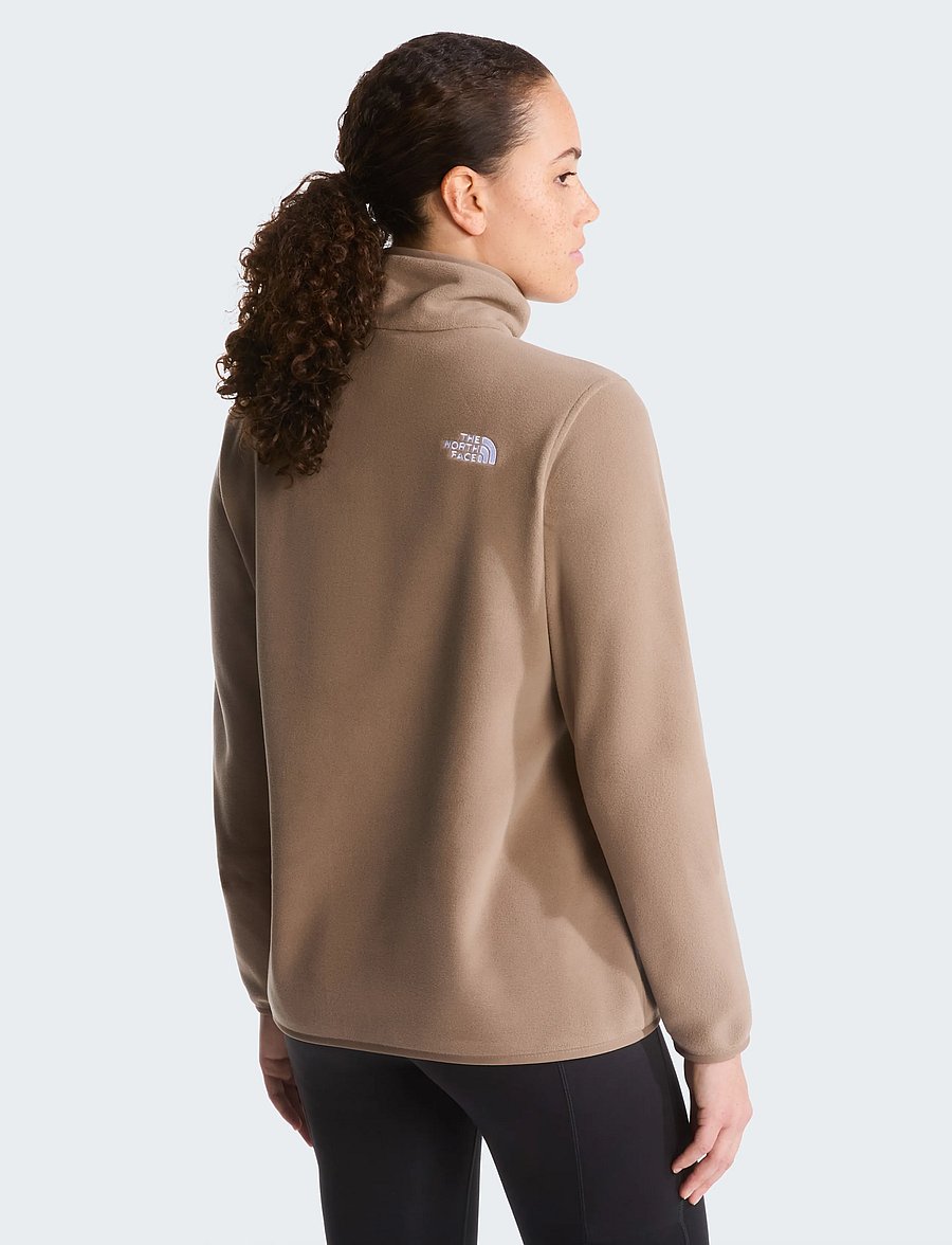 The North Face - W GLACIER FLEECE 1/4 ZIP JACKET - Överdelar - garnet - 5