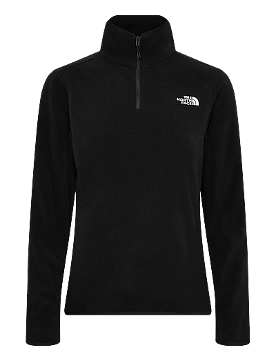 The North Face W GLACIER FLEECE 1/4 ZIP JACKET - Tøj - TNF BLACK / black