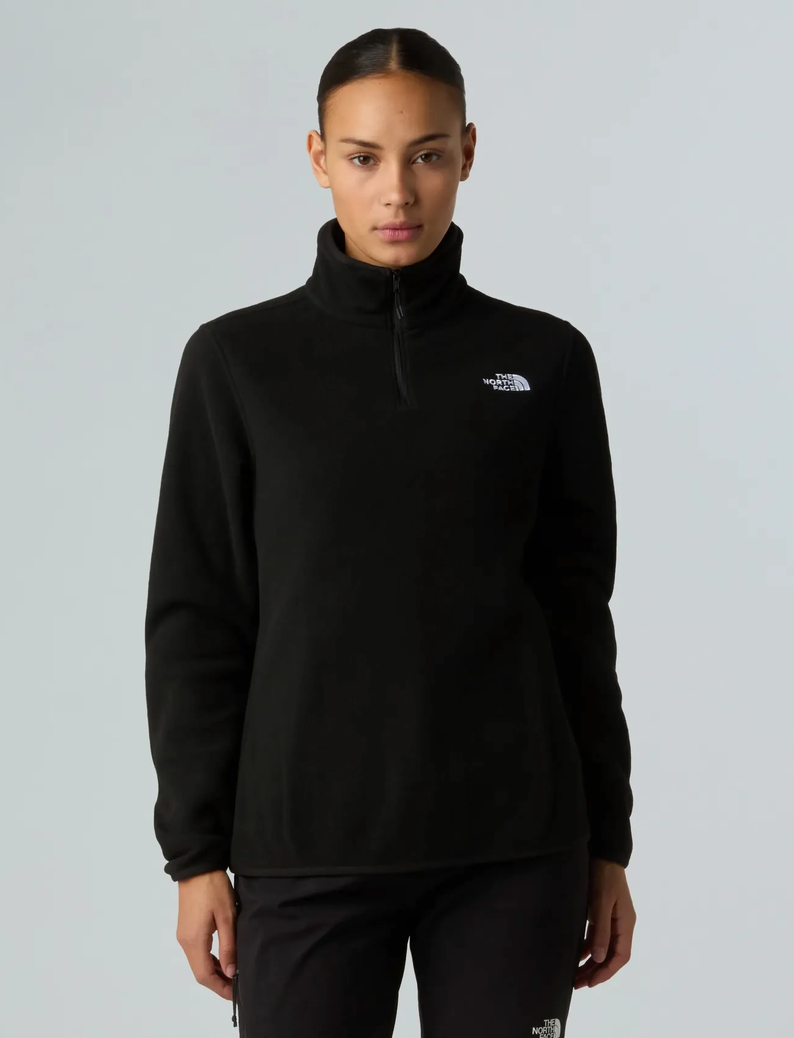 The North Face W Glacier Fleece 1/4 Zip Jacket, XS, Black, Sport Clothing > Sport Fleeces & Midlayers, Dame