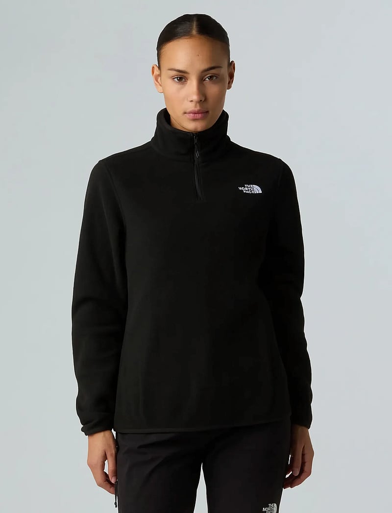 The North Face - W GLACIER FLEECE 1/4 ZIP JACKET - tops - tnf black - 0