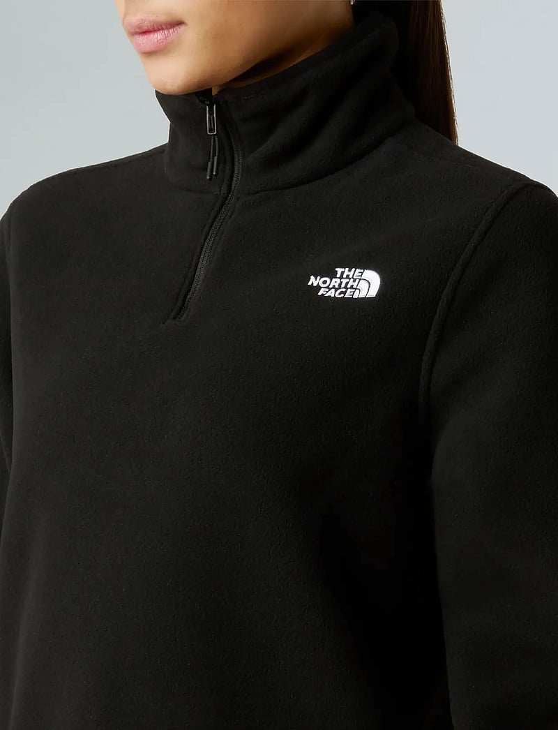 The North Face - W GLACIER FLEECE 1/4 ZIP JACKET - tops - tnf black - 5