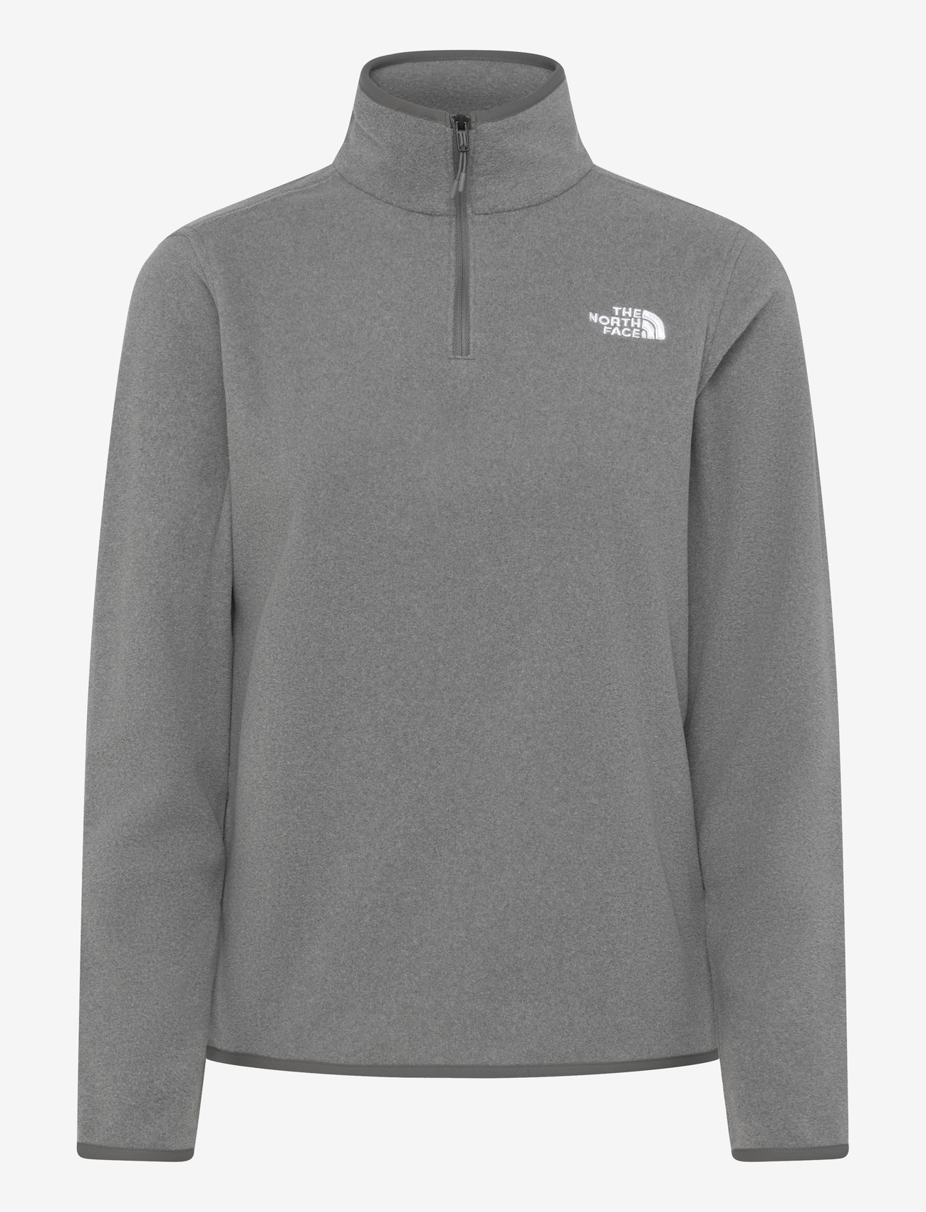 The North Face - W GLACIER FLEECE 1/4 ZIP JACKET - overdele - tnf mid grey heather - 1
