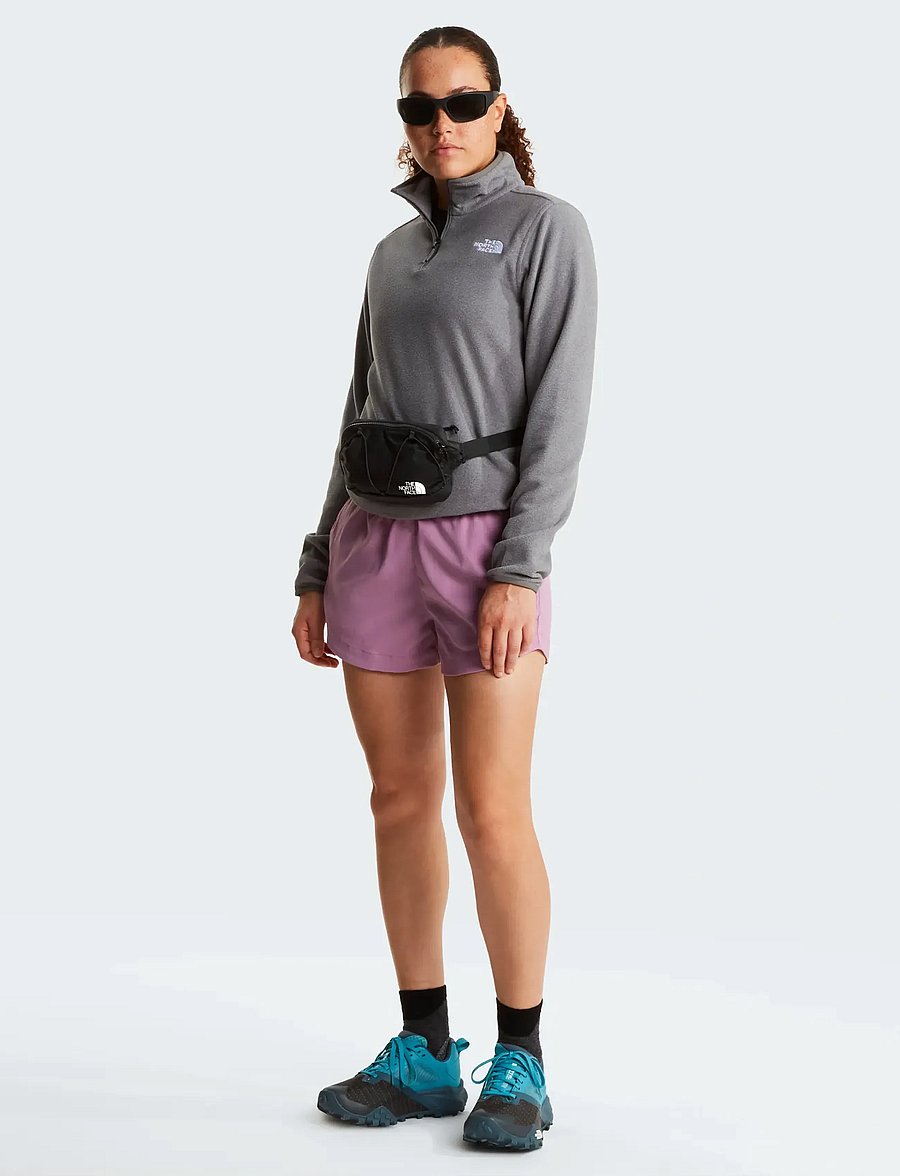 The North Face - W GLACIER FLEECE 1/4 ZIP JACKET - alussärgid - tnf mid grey heather - 3