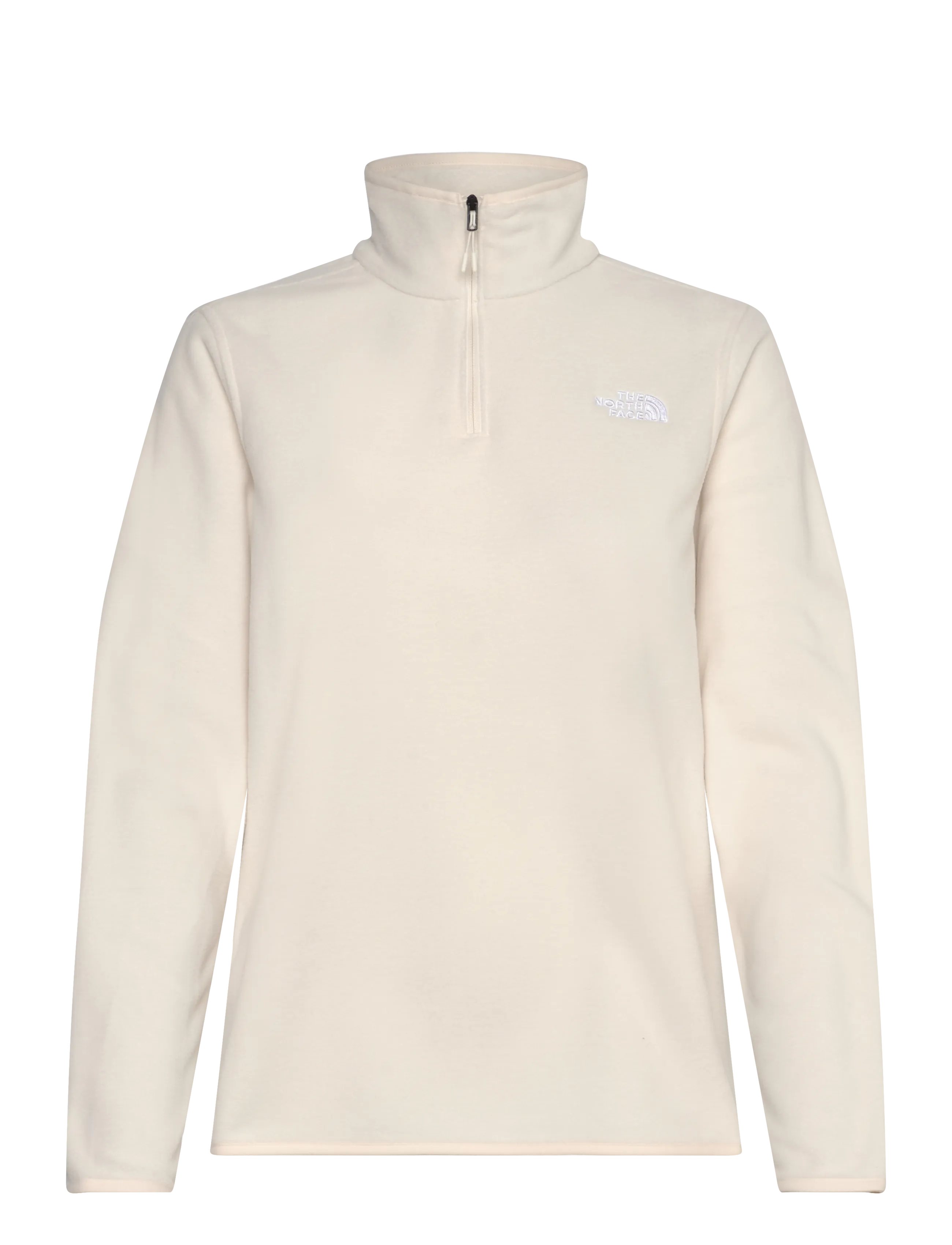 The North Face - W GLACIER FLEECE 1/4 ZIP JACKET - toppar - white dune - 1