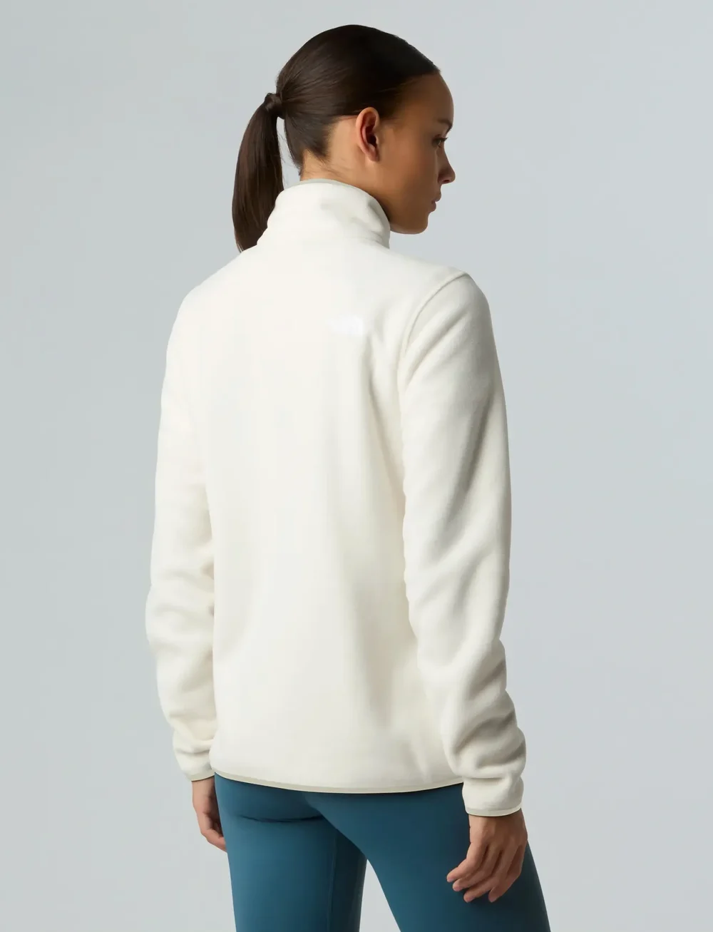 The North Face - W GLACIER FLEECE 1/4 ZIP JACKET - fleeces & midlayers - white dune - 4