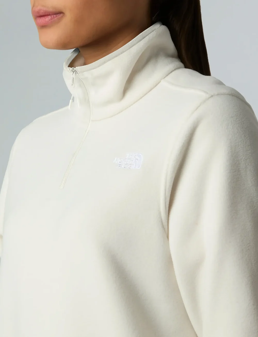 The North Face - W GLACIER FLEECE 1/4 ZIP JACKET - fleeces & midlayers - white dune - 5