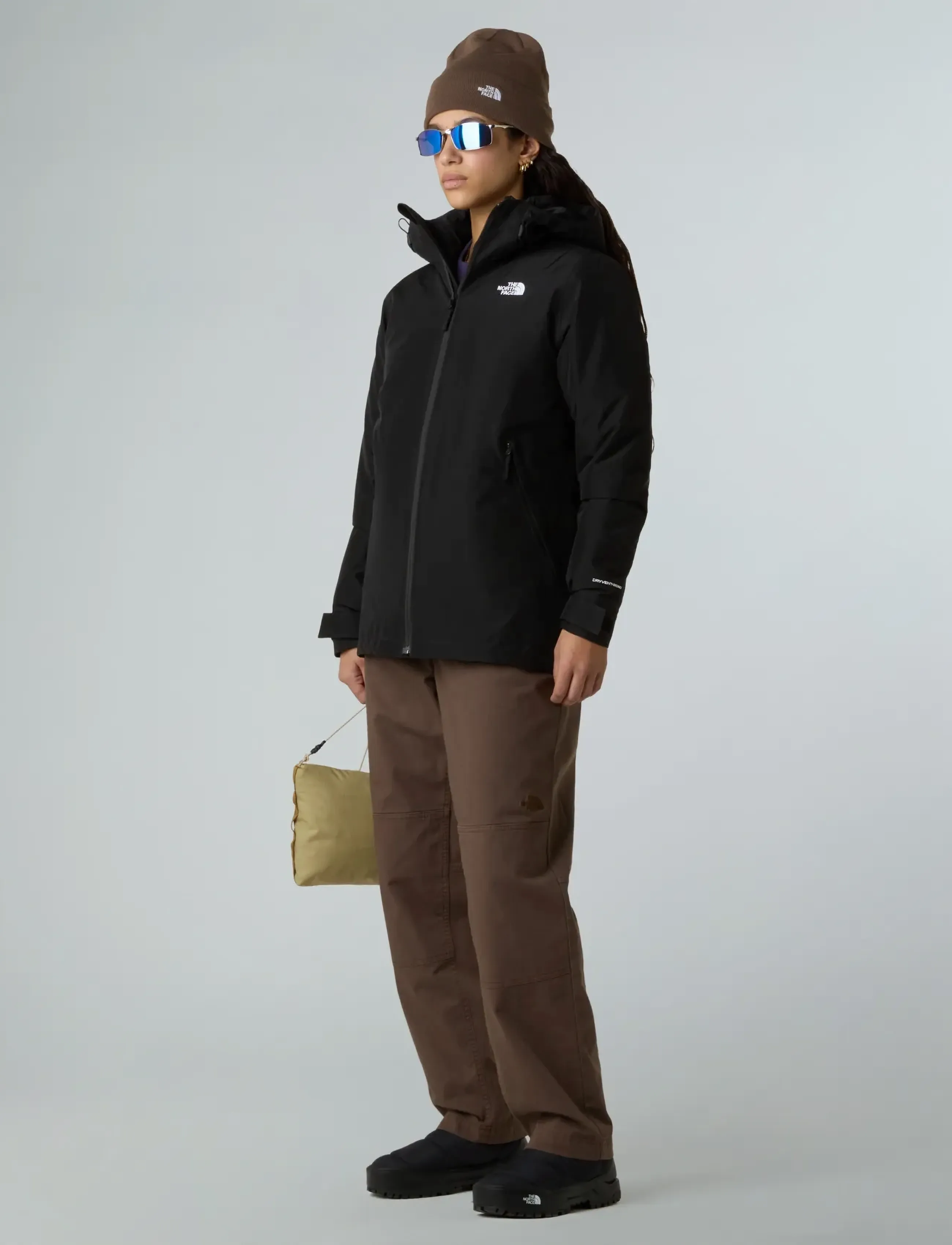 The North Face - W CARTO MONO TRICLIMATE HOODED JACKET - outdoor jacken - tnf black - 4