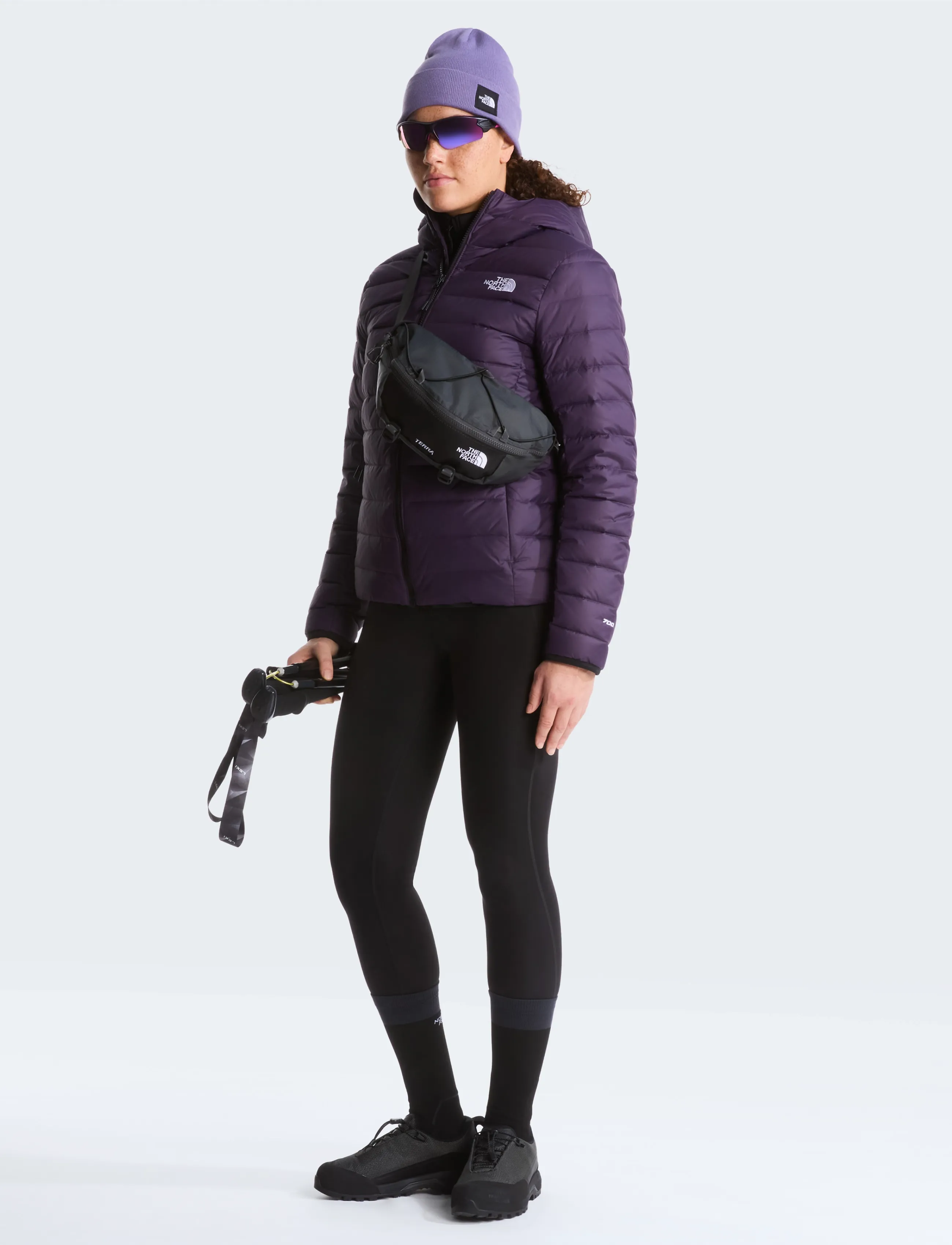 The North Face - W CLASSIC DOWN HOODED JACKET - vinterjackor - endless dusk - 3