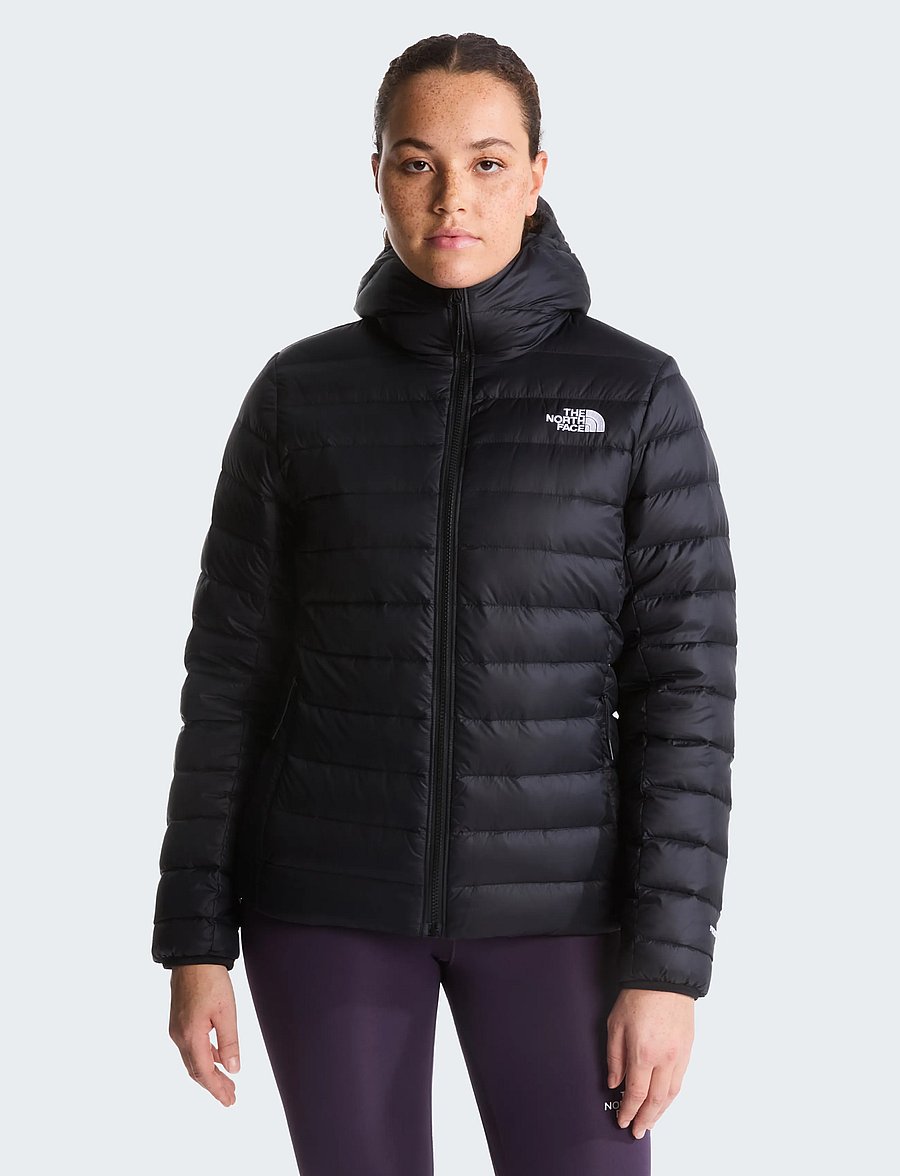 The North Face - W CLASSIC DOWN HOODED JACKET - tnf black - 0