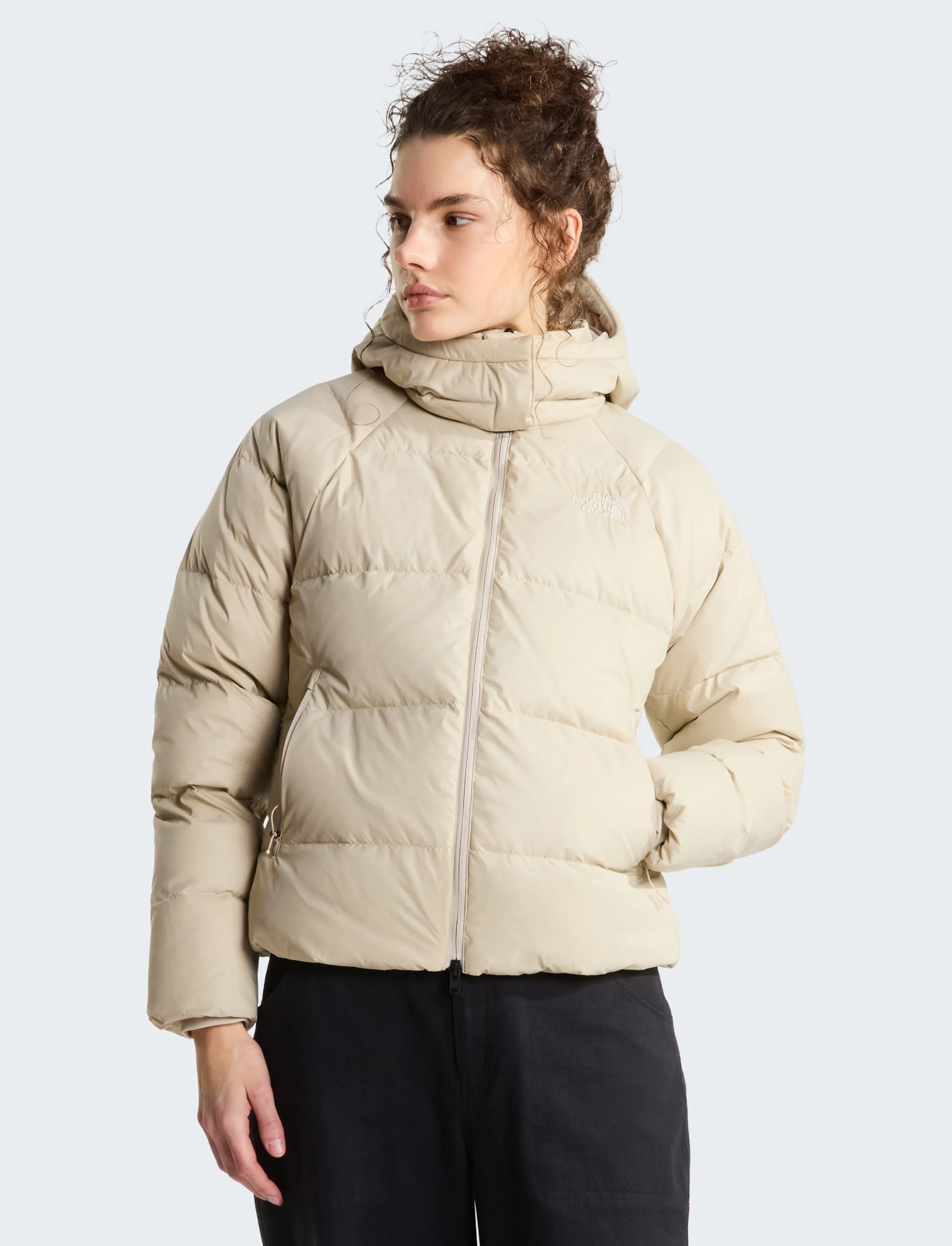The North Face - W HYDRENALITE CITY DOWN HOODED JACKET - timeless taupe - 0