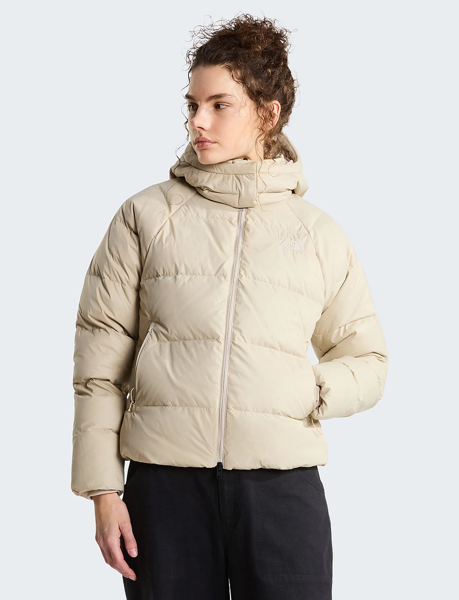 The North Face - W HYDRENALITE CITY DOWN HOODED JACKET - sulejoped ja voodriga joped - timeless taupe - 0