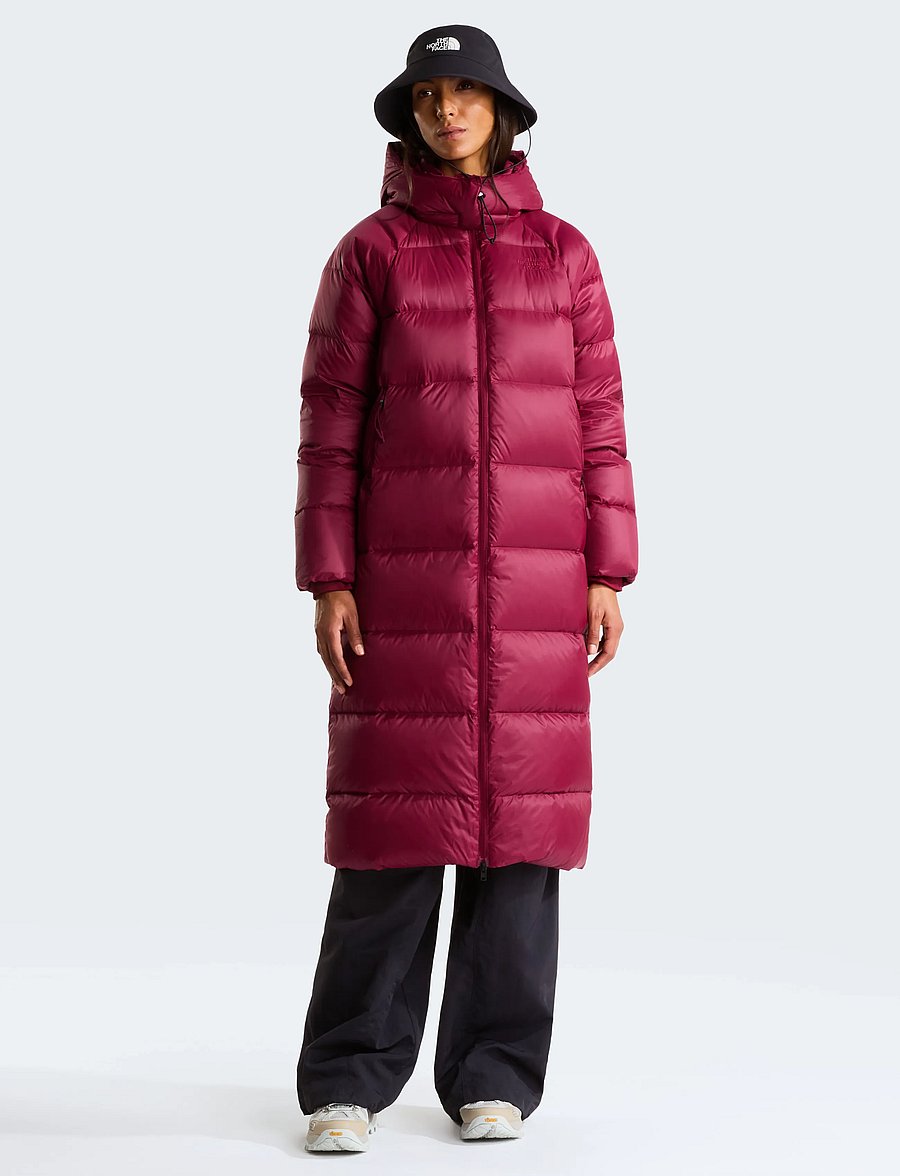 The North Face - W HYDRENALITE CITY LONG DOWN HOODED PARK - jacken - burgundy crush - 0