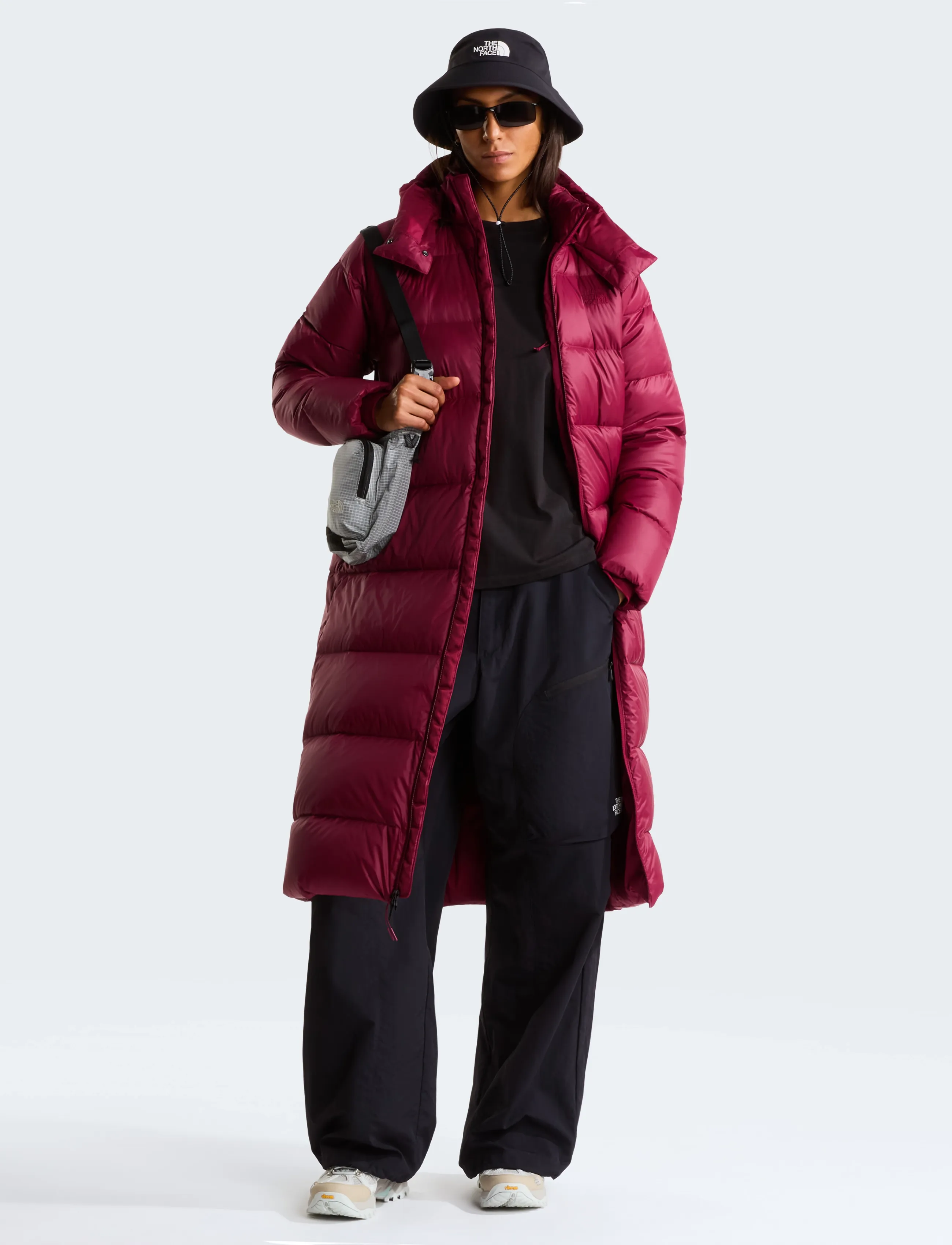 The North Face - W HYDRENALITE CITY LONG DOWN HOODED PARK - jacken - burgundy crush - 3