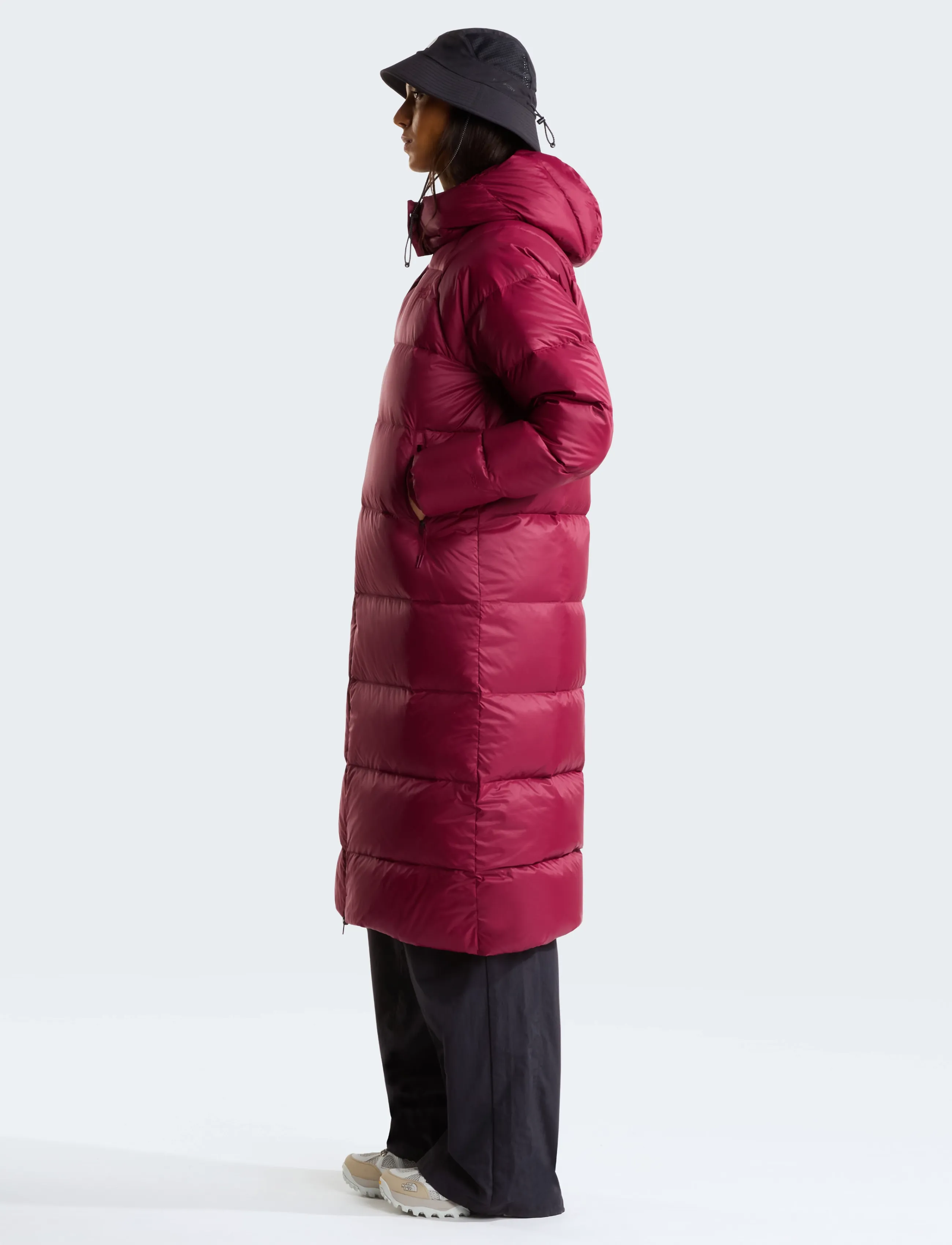 The North Face - W HYDRENALITE CITY LONG DOWN HOODED PARK - jacken - burgundy crush - 4