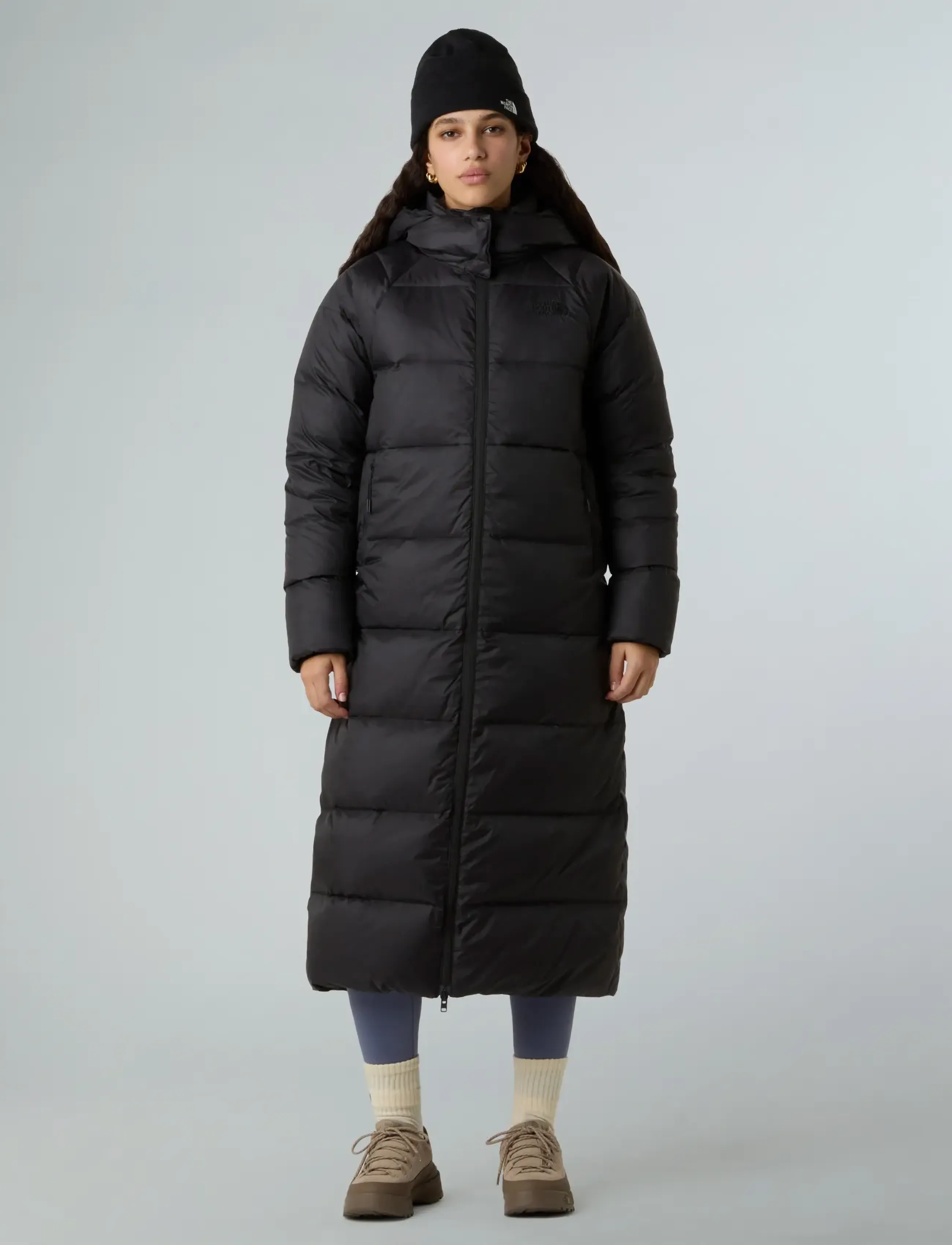 The North Face W Hydrenalite City Long Down Hooded Park, S, Black, Sport Jackets > Sport Parkas, Dame