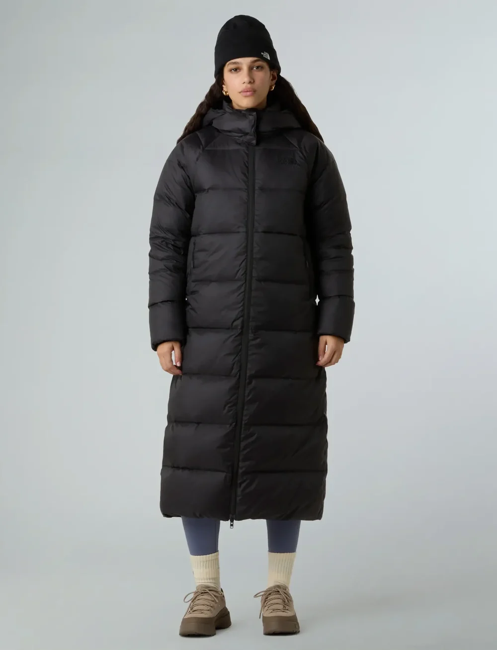 The North Face - W HYDRENALITE CITY LONG DOWN HOODED PARK - parkasjackor - tnf black - 0