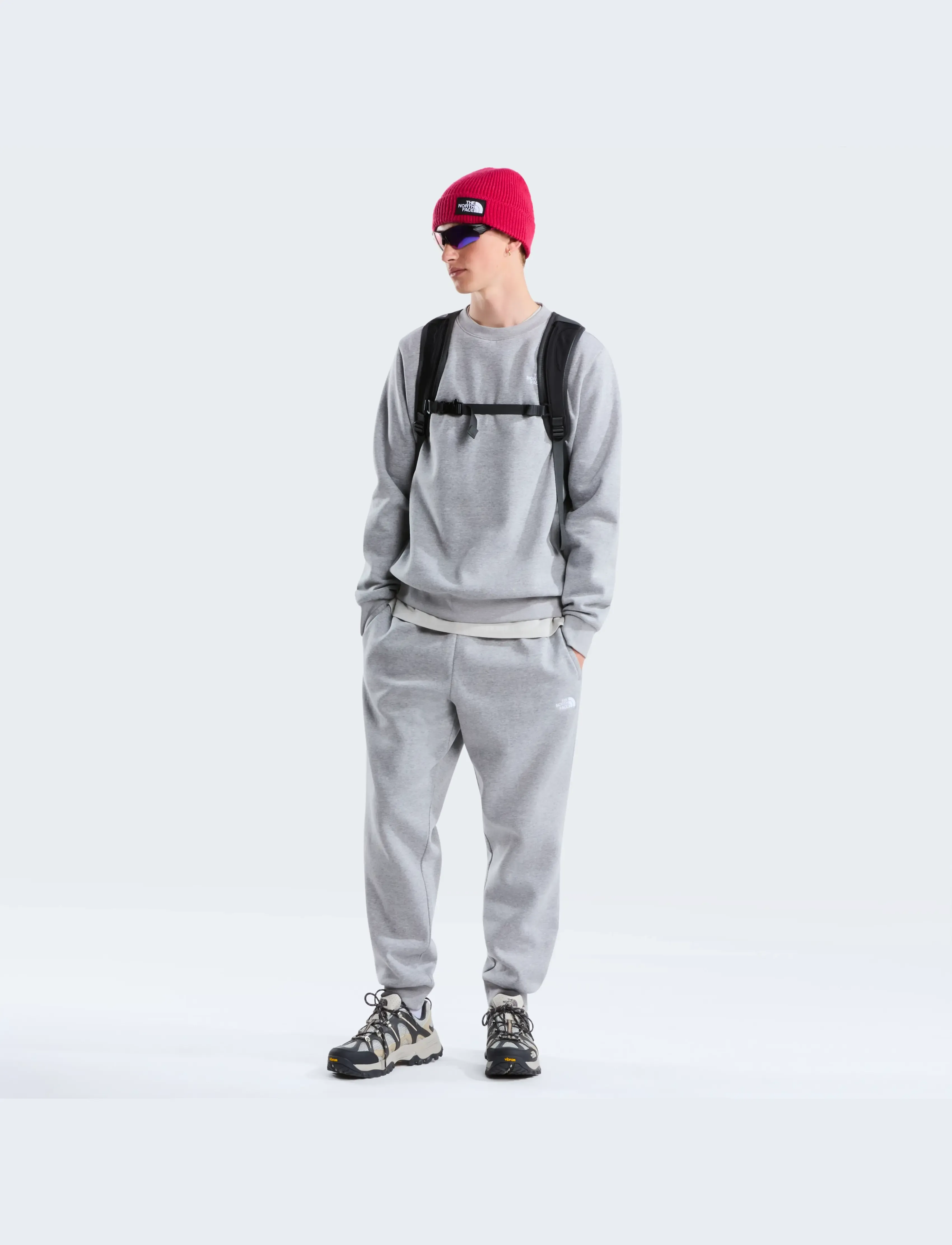 The North Face - M EVOLUTION SIMPLE DOME REGULAR CREW - oberteile - tnf pale grey heather - 3