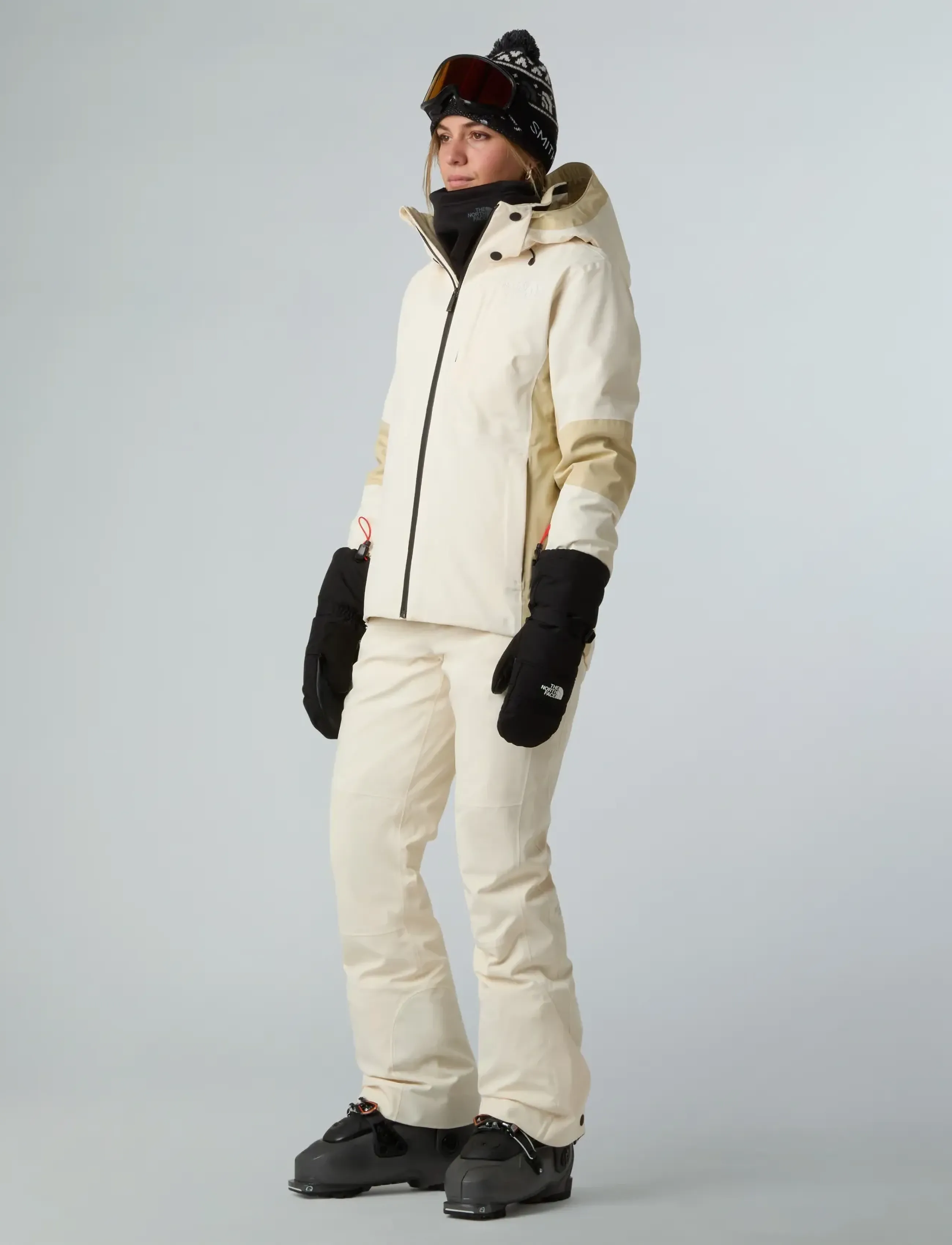 The North Face - W LENADO JACKET - skijacken - white dune/gravel - 3