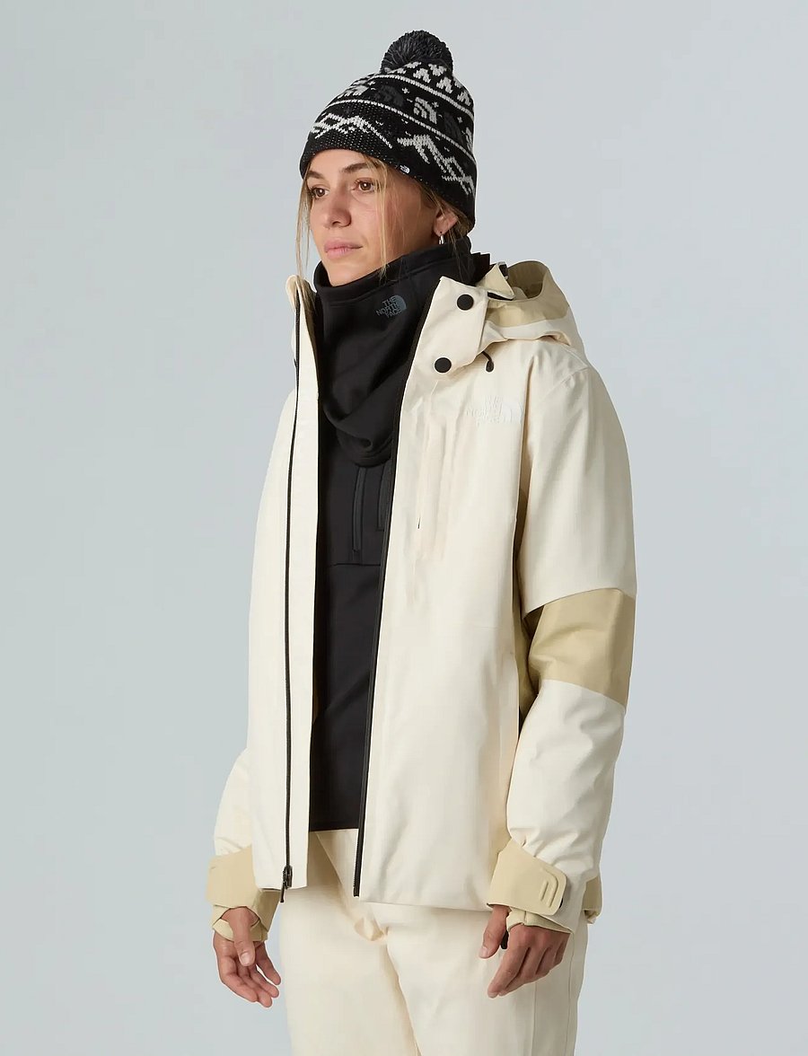 The North Face - W LENADO JACKET - skidkläder - white dune/gravel - 5