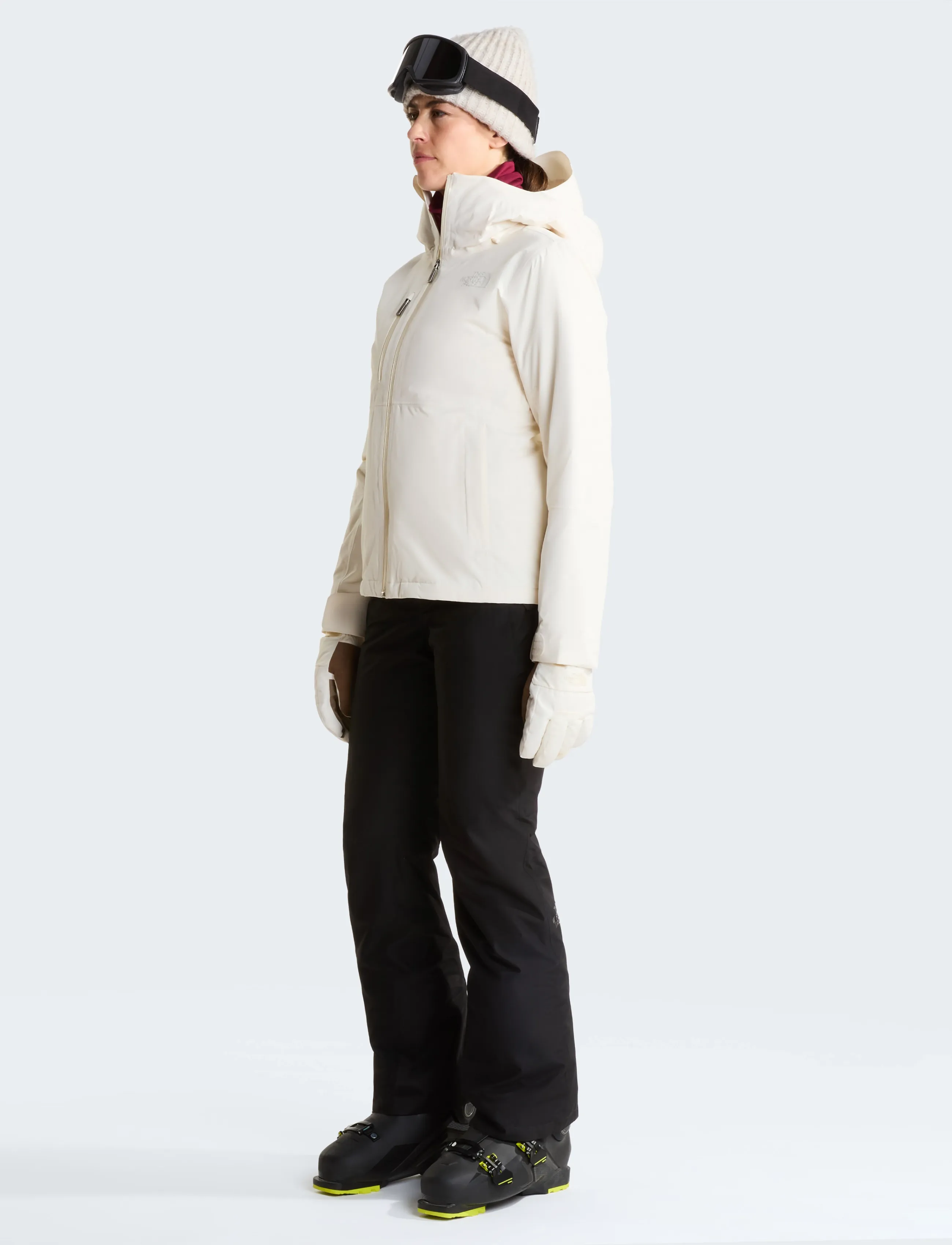 The North Face - W DESCENDIT JACKET - slidinėjimo striukės - white dune - 3