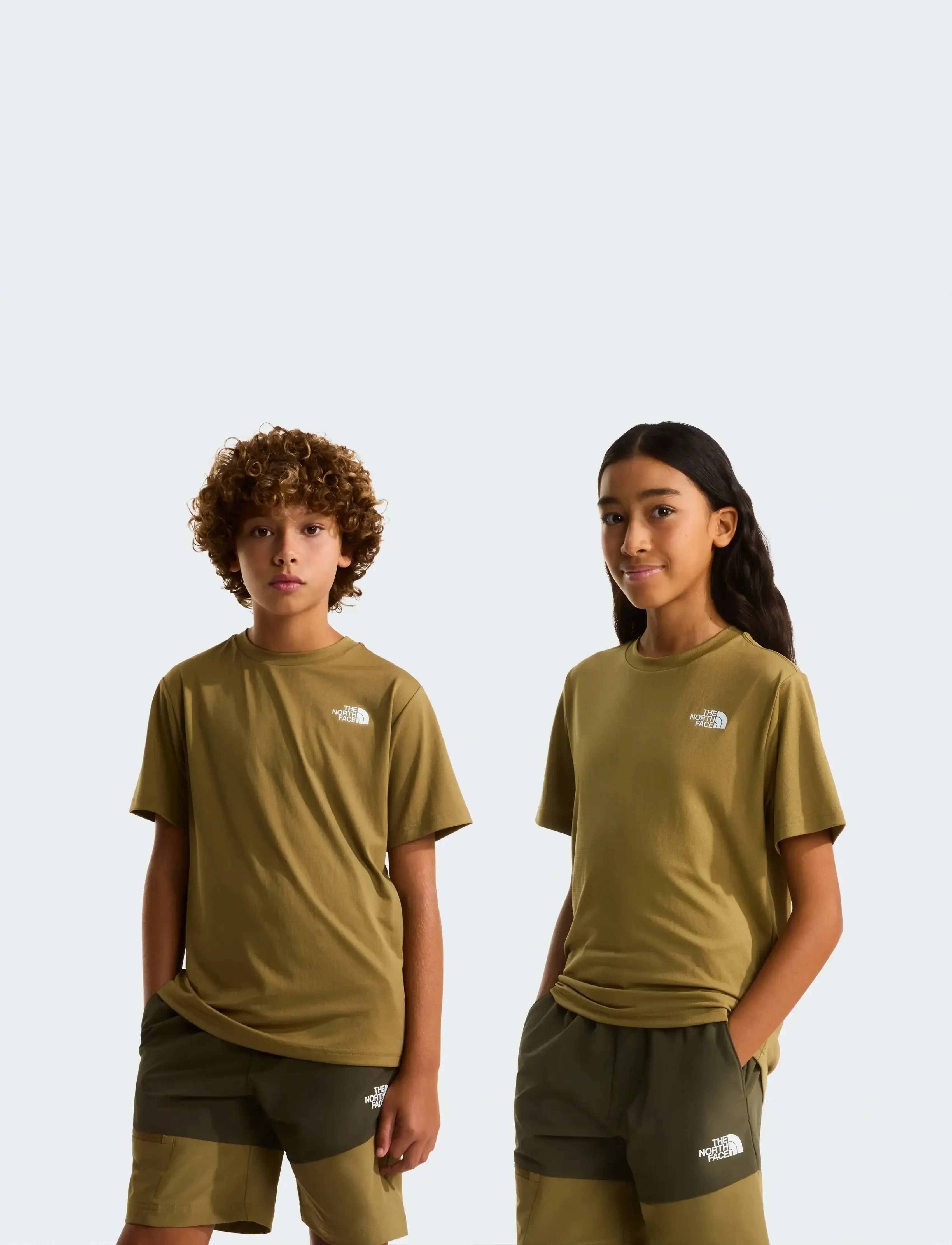 The North Face TEEN NEW 24/7 SS TEE - Kortærmede T-shirts - CEDAR / beige
