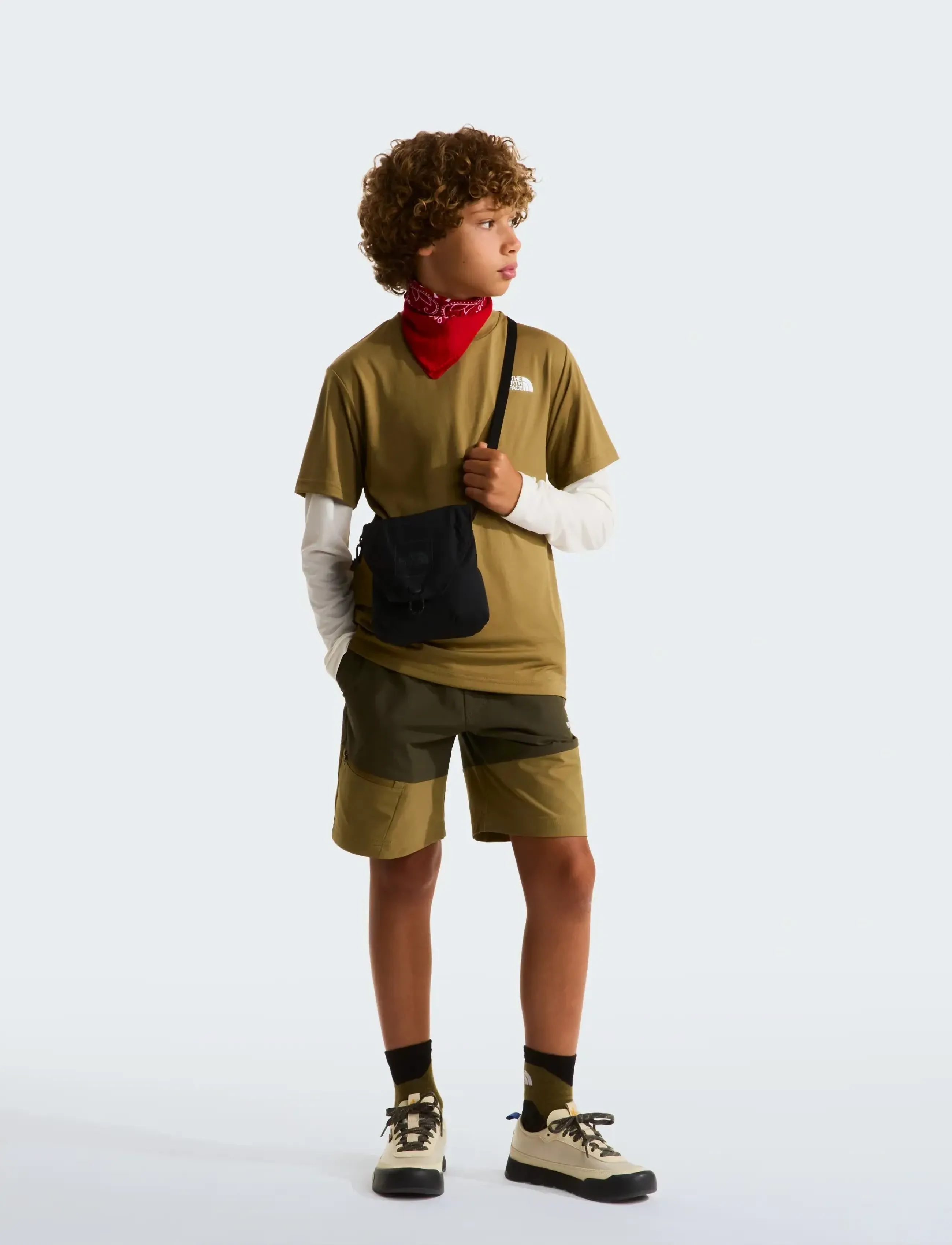 The North Face - TEEN NEW 24/7 SS TEE - kortærmede t-shirts - cedar - 3