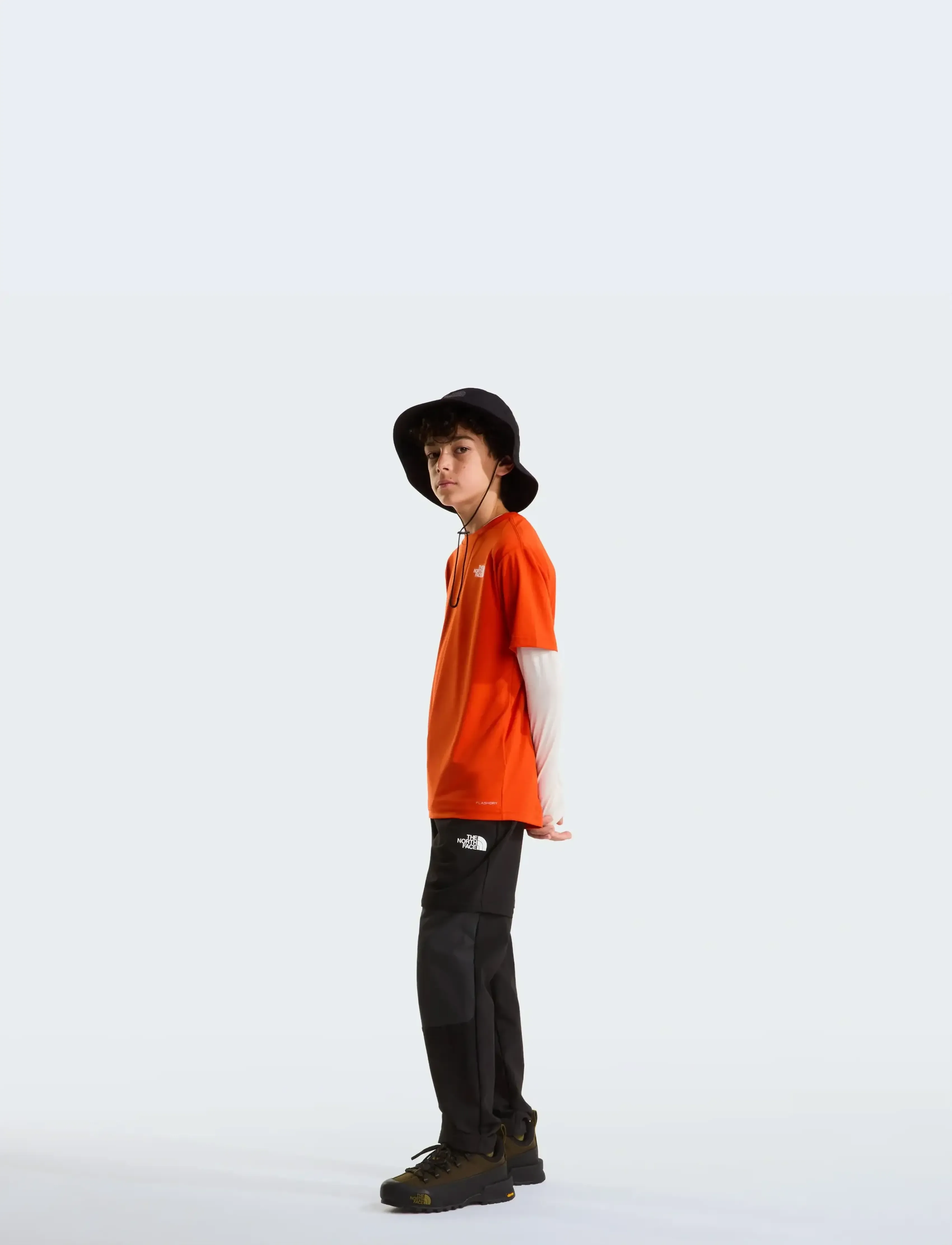 The North Face - TEEN NEW 24/7 SS TEE - kortærmede t-shirts - lava red - 3
