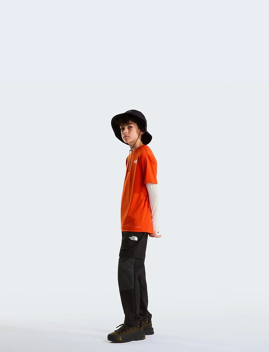 The North Face - TEEN NEW 24/7 SS TEE - kortermede t-skjorter - lava red - 3
