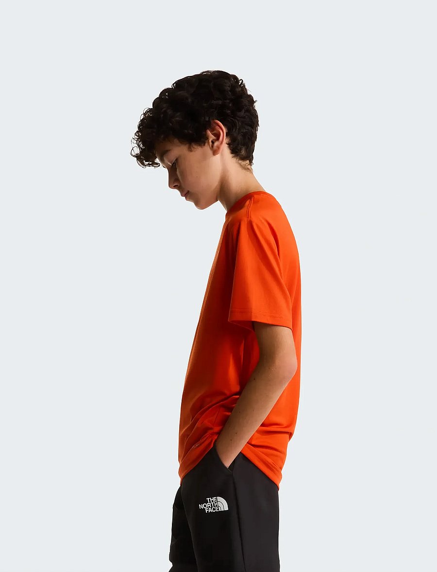The North Face - TEEN NEW 24/7 SS TEE - kortermede t-skjorter - lava red - 4