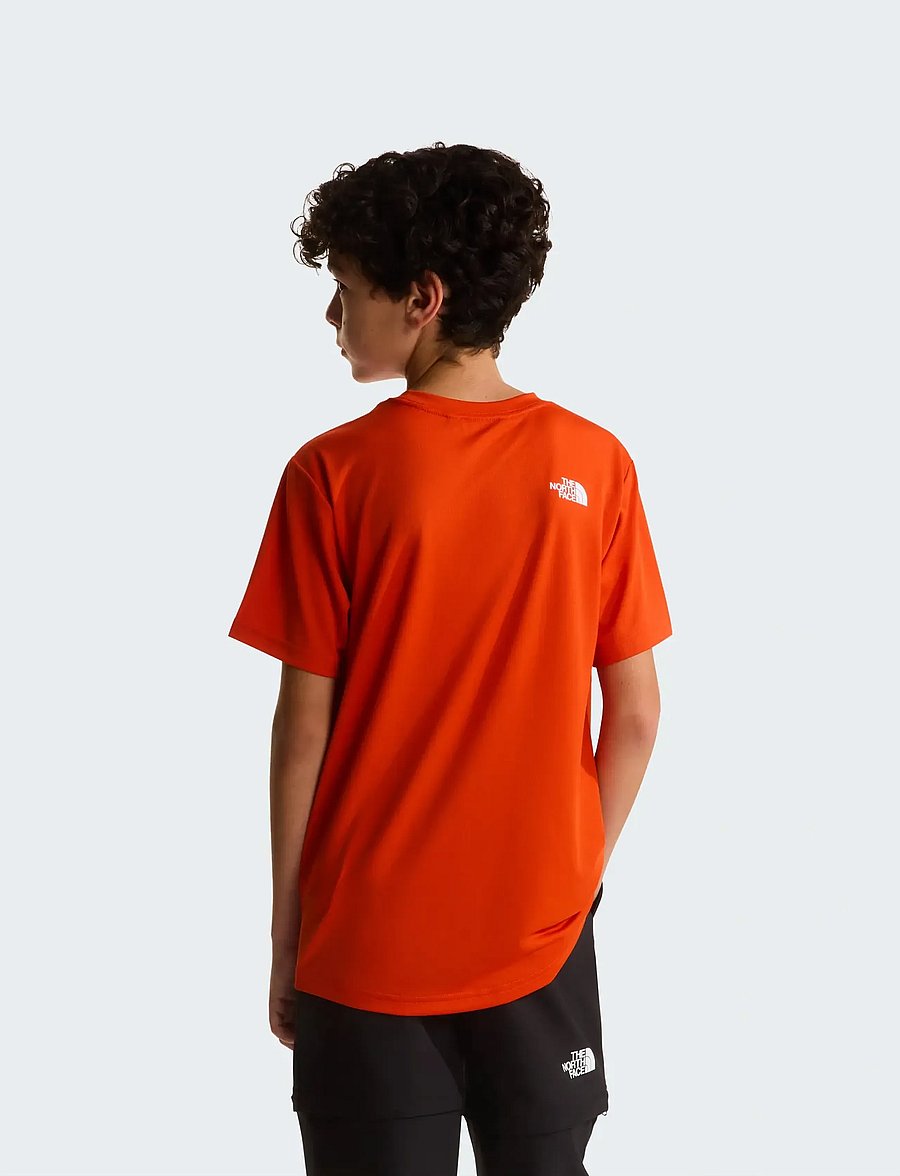 The North Face - TEEN NEW 24/7 SS TEE - kortermede t-skjorter - lava red - 5