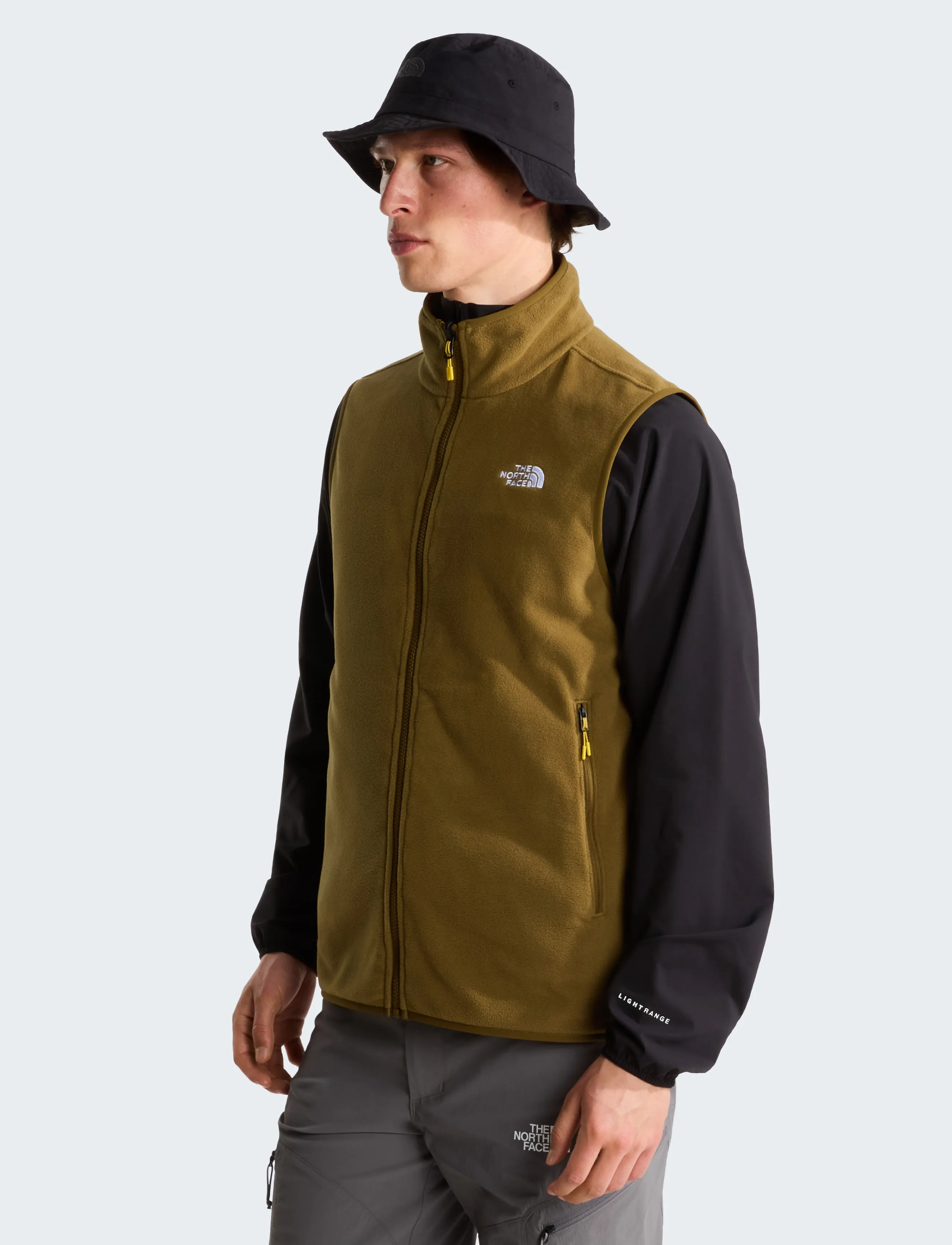The North Face M Glacier Fleece Vest, Herren, Fleeceweste, Khakigrün, Gr.L