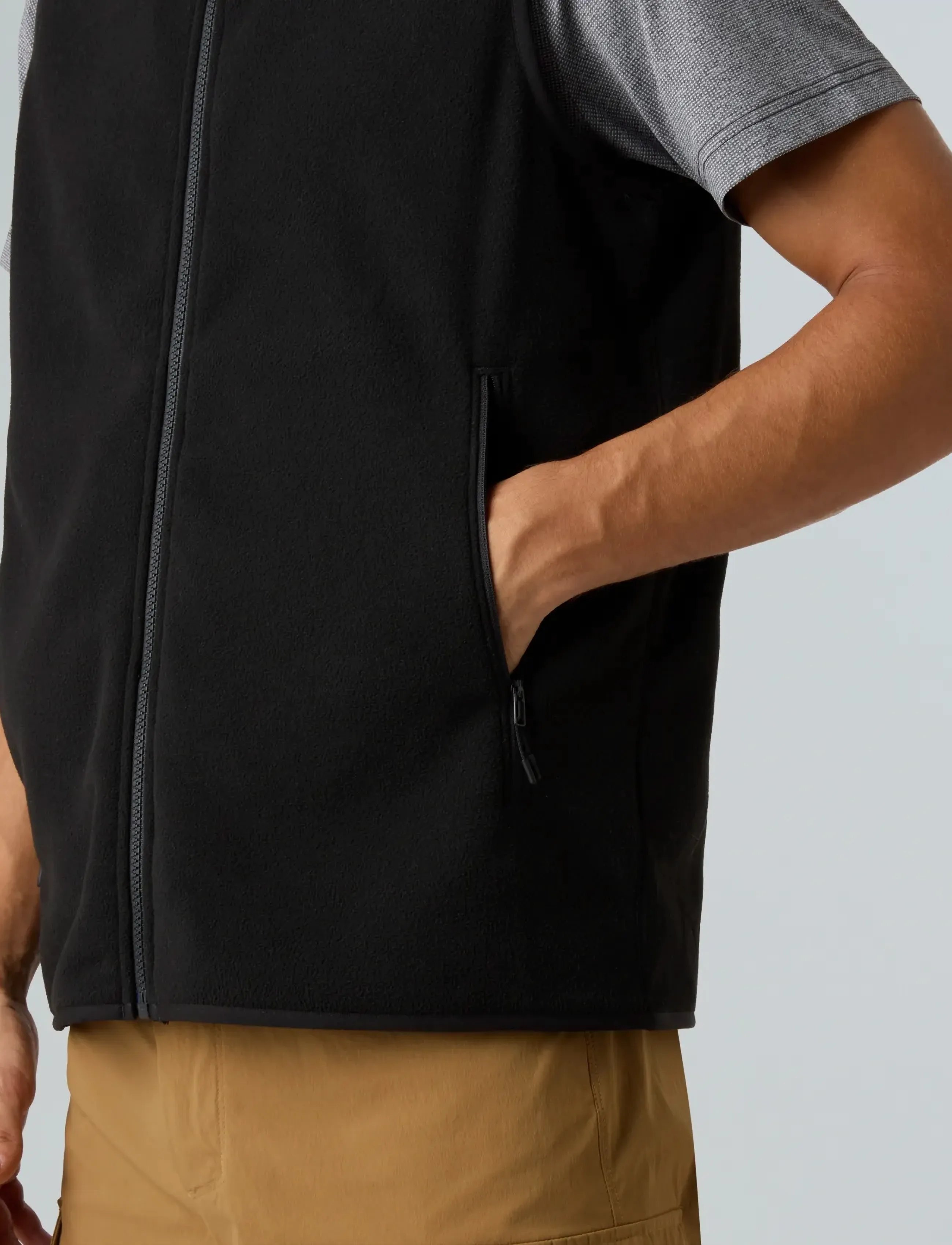 The North Face M GLACIER FLEECE VEST - Streetstyle - TNF BLACK / black