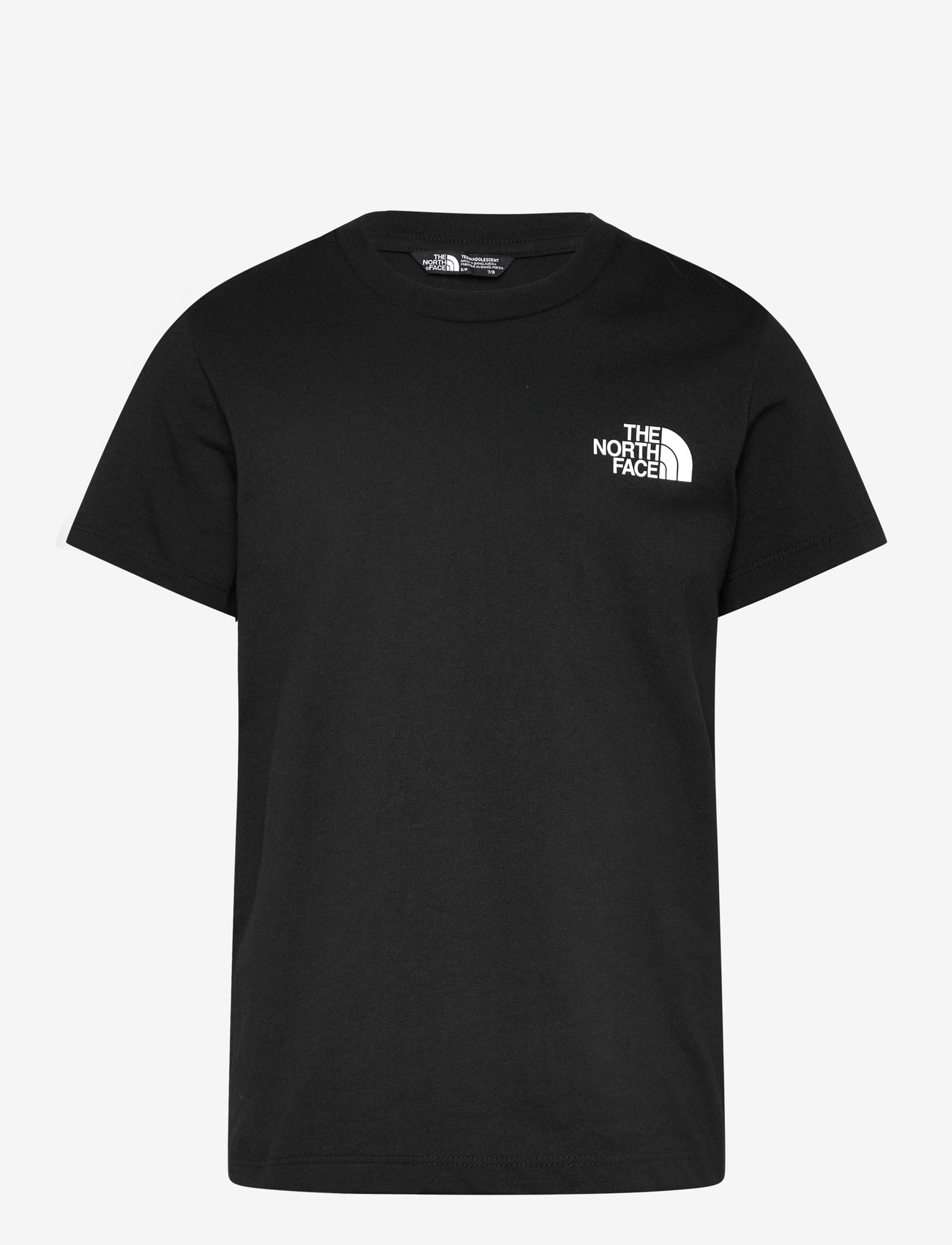 The North Face - TEEN S/S SIMPLE DOME TEE - kortærmede t-shirts - black - 0